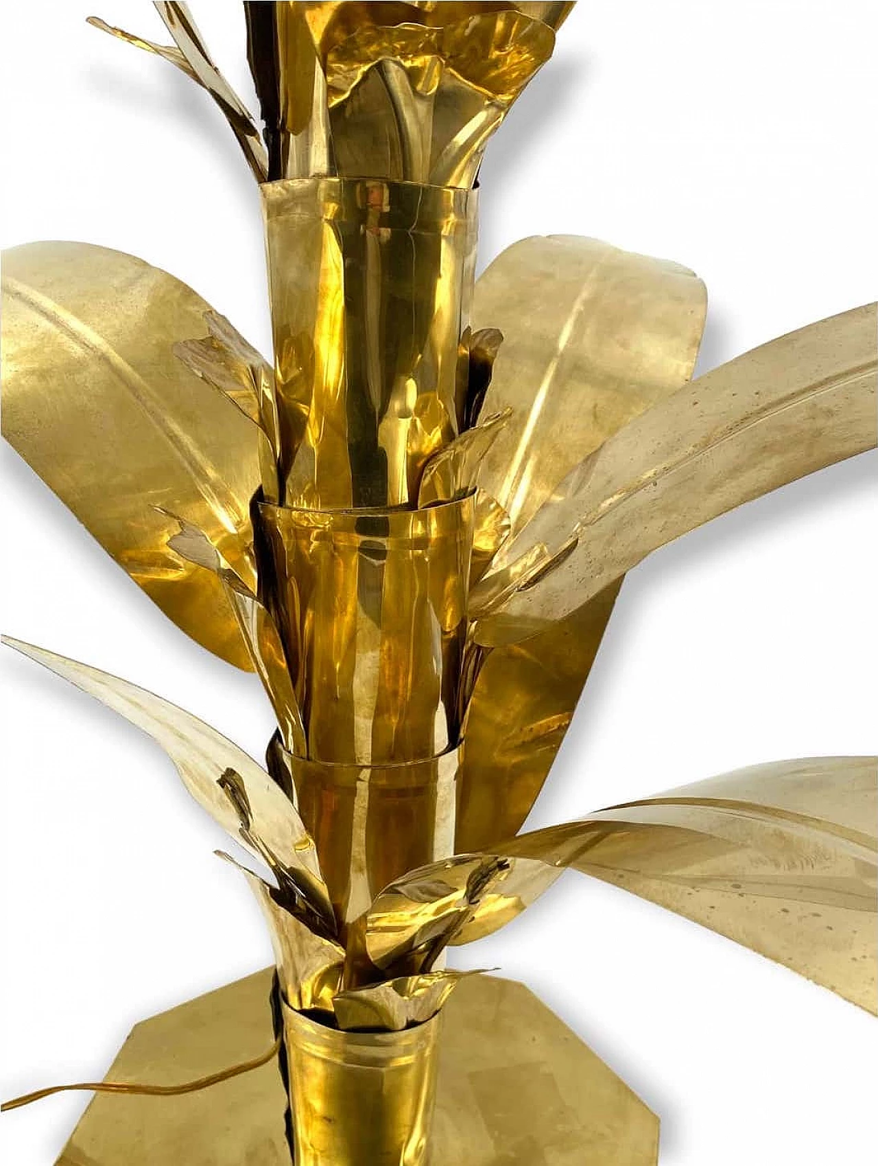 Brass palm-shaped table lamp by Bottega Gadda, 1960 23