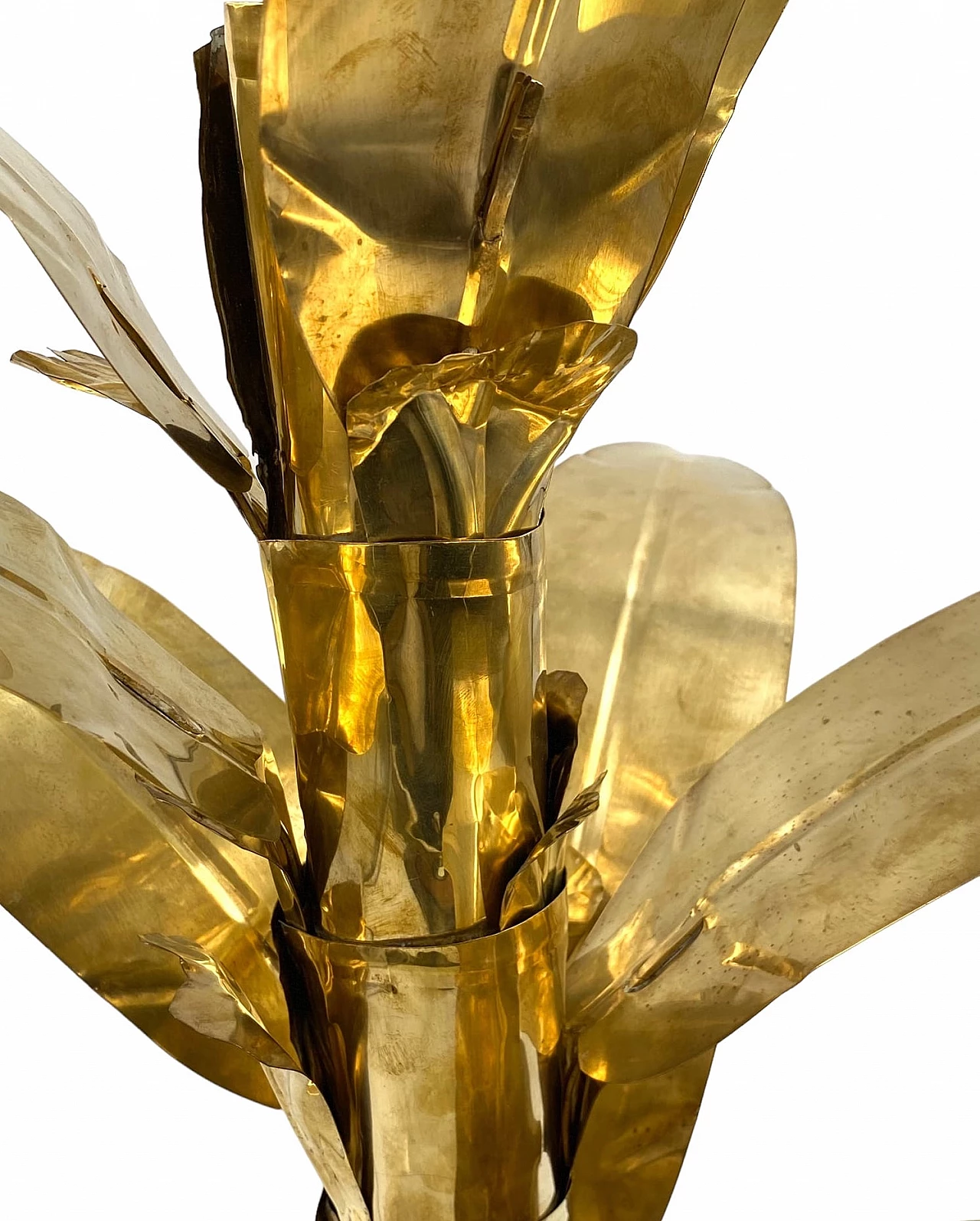 Brass palm-shaped table lamp by Bottega Gadda, 1960 25