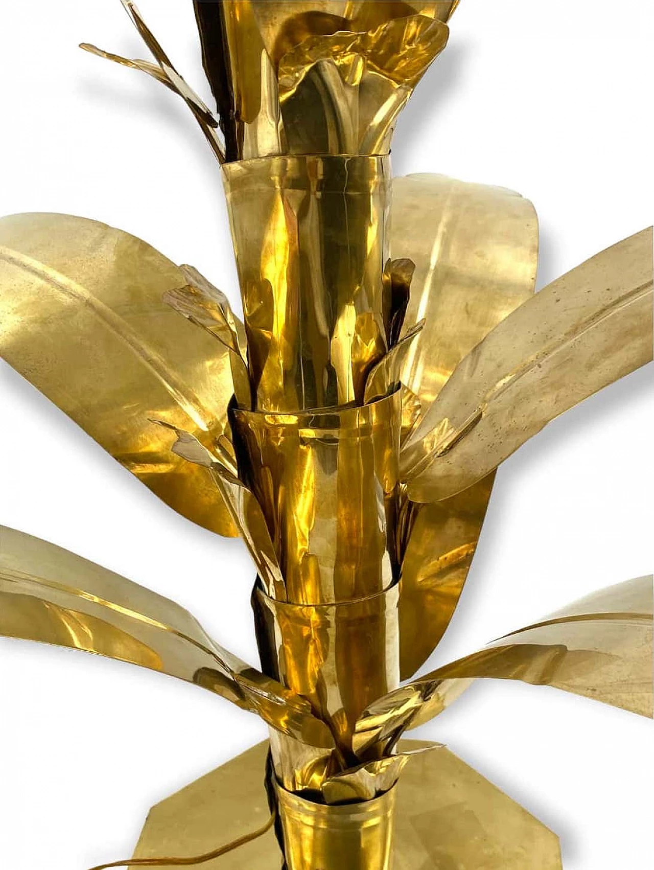 Brass palm-shaped table lamp by Bottega Gadda, 1960 26