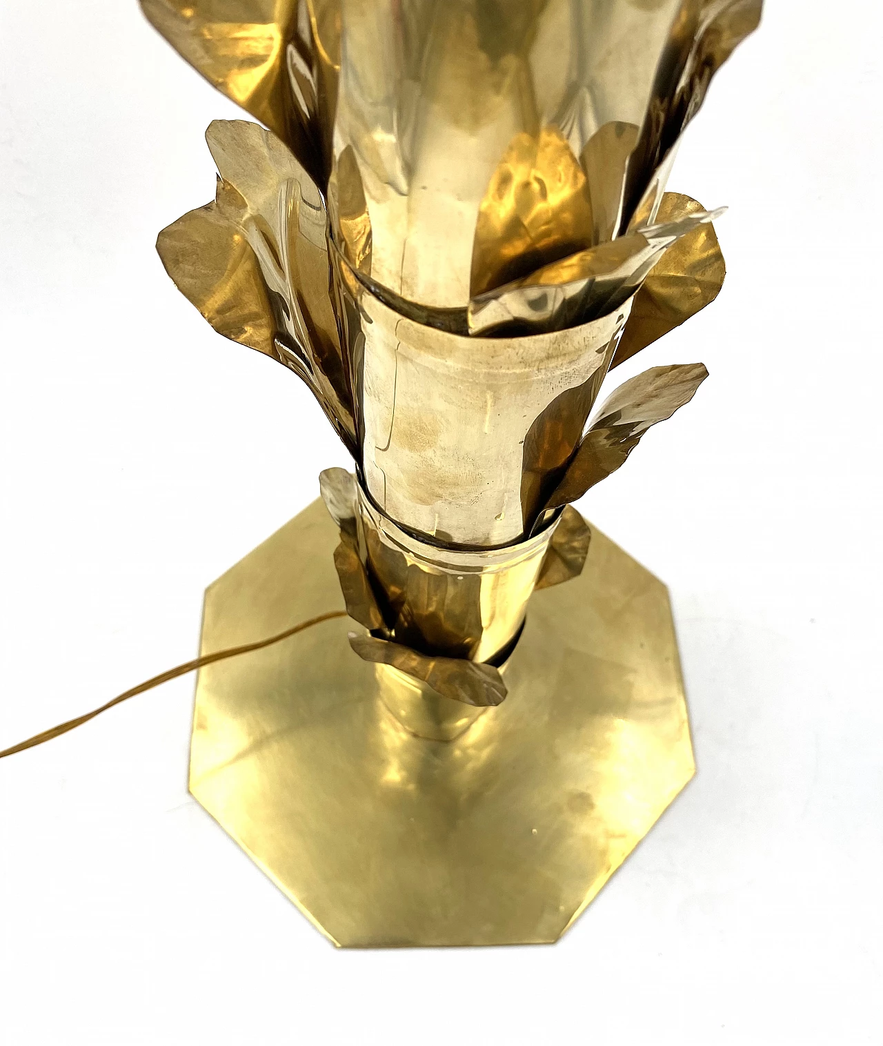 Brass palm-shaped table lamp by Bottega Gadda, 1960 35