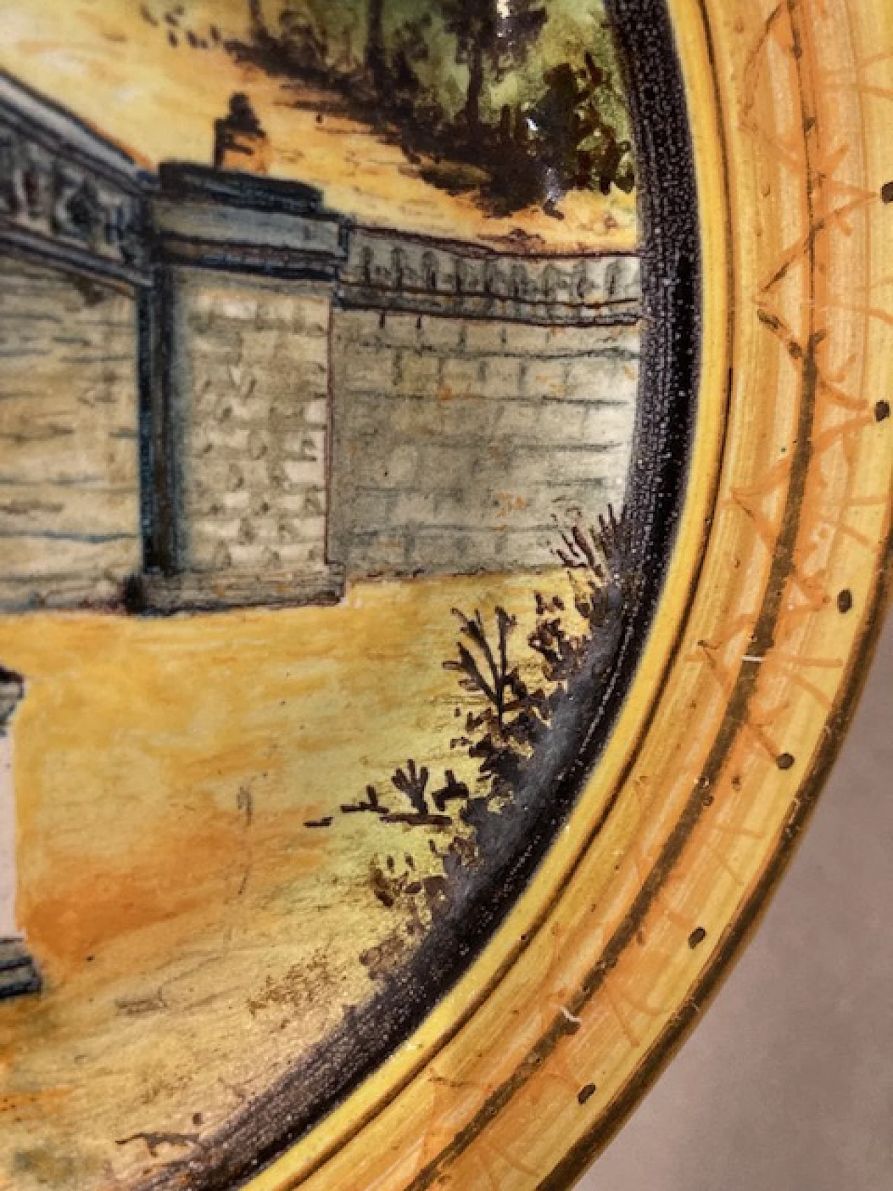 Piatto in maiolica di Cantagalli, fine '800 5