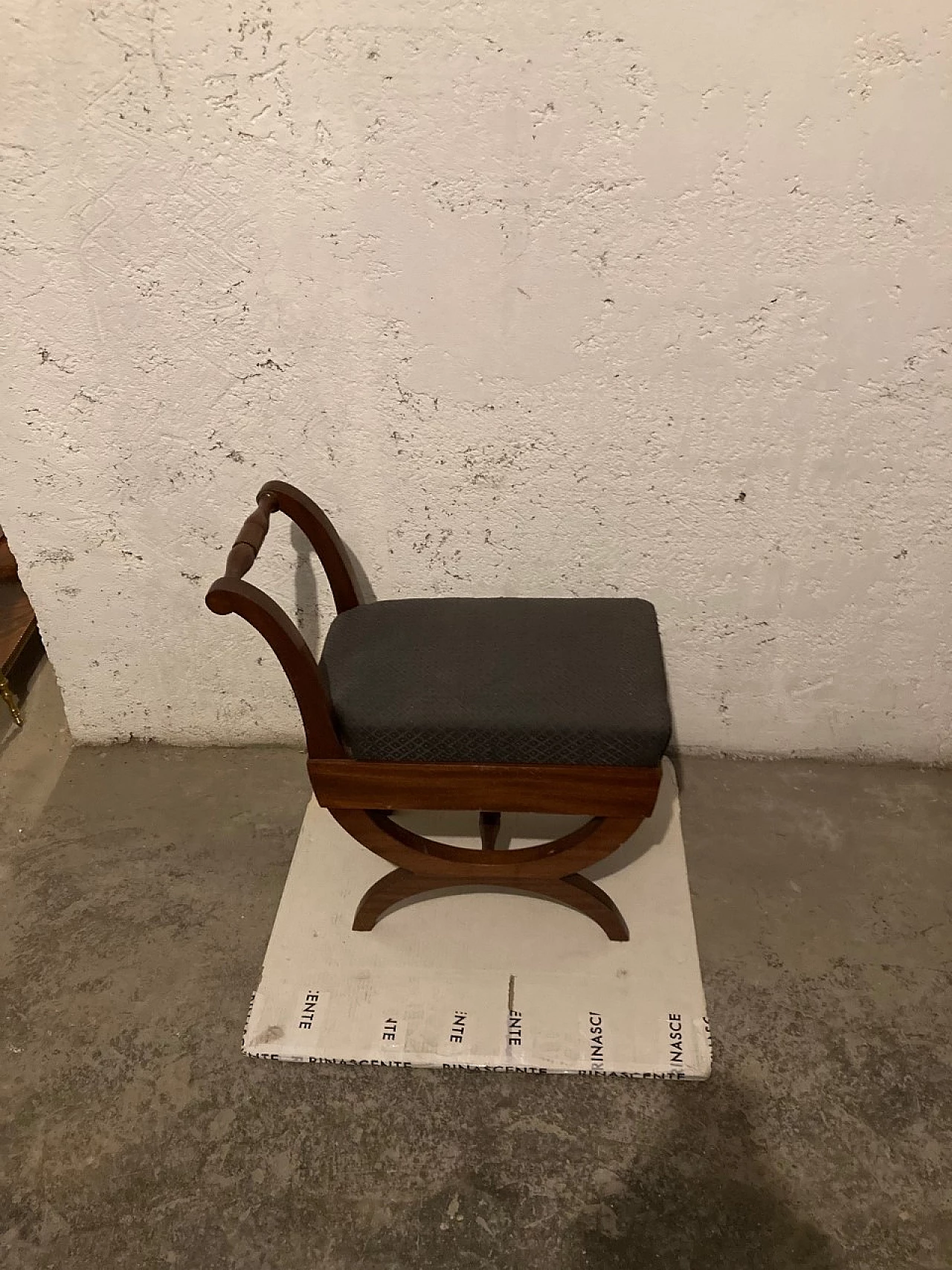 Copy of the Grand Tabouret bench in Biedermeier style, 1980s 2