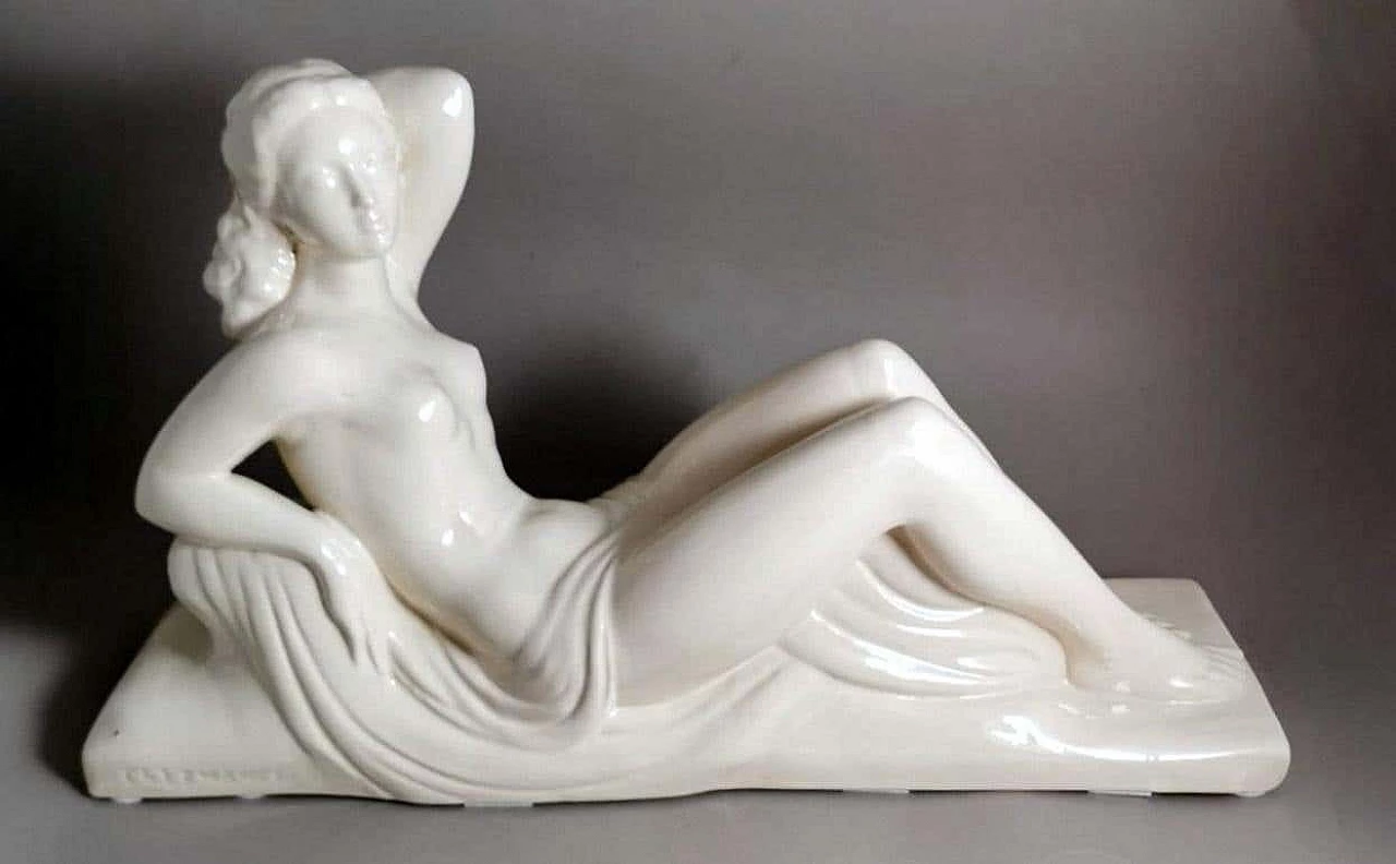 Statua Art Deco in ceramica di Charles Lemanceau, anni '20 4