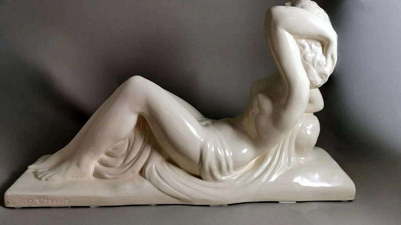 Statua Art Deco in ceramica di Charles Lemanceau, anni '20 6