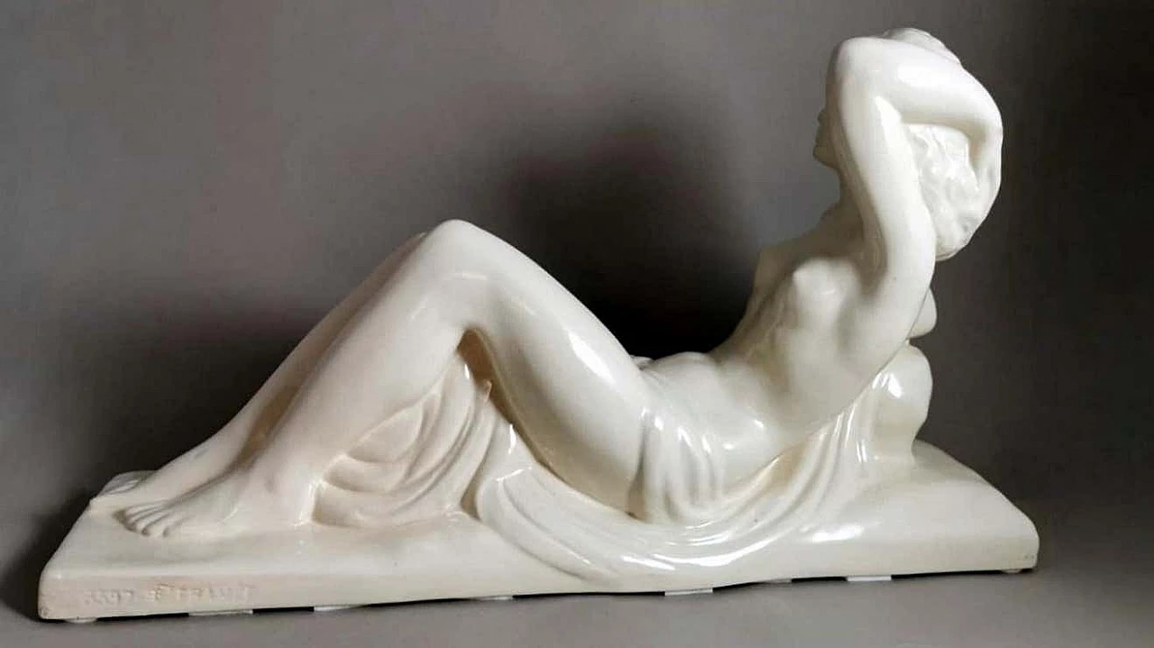 Statua Art Deco in ceramica di Charles Lemanceau, anni '20 7