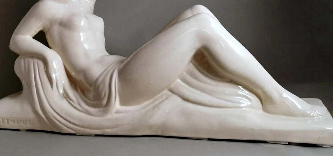 Statua Art Deco in ceramica di Charles Lemanceau, anni '20 8