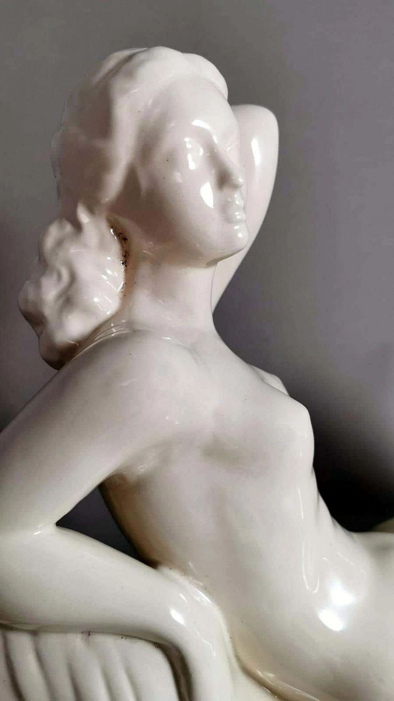 Art Deco ceramic statue of Charles Lemanceau, 1920s 10