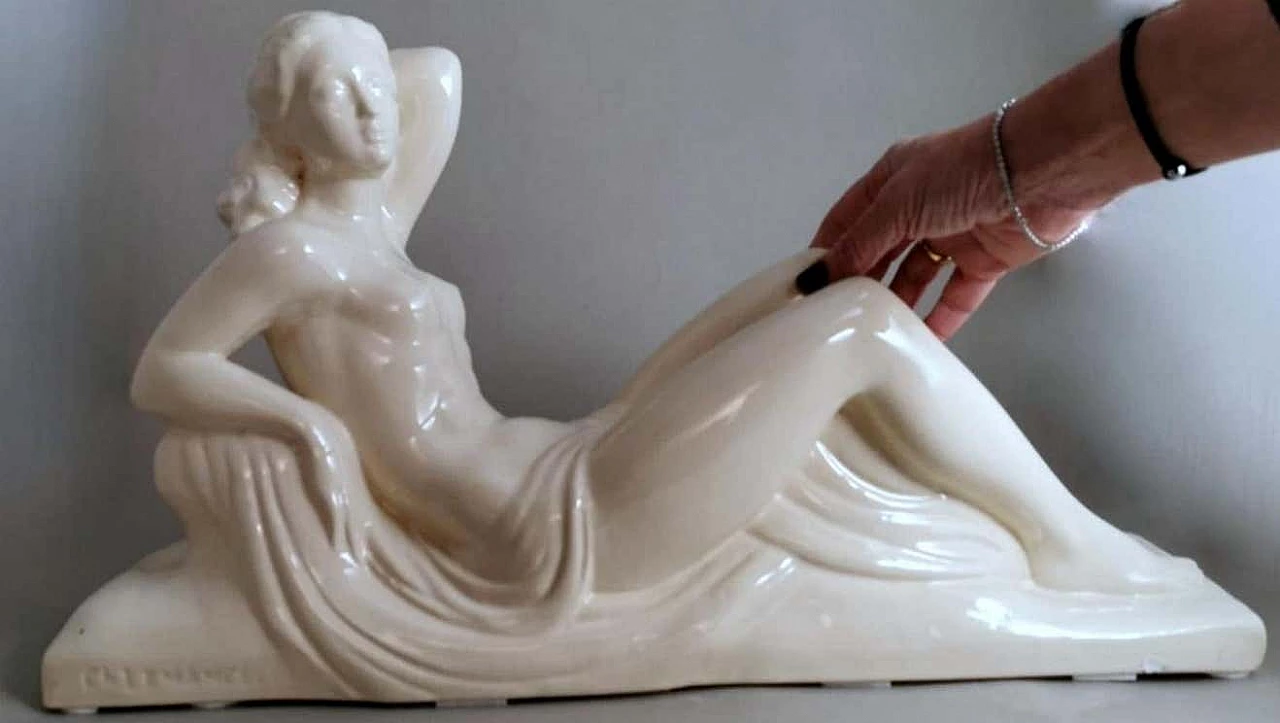 Art Deco ceramic statue of Charles Lemanceau, 1920s 17
