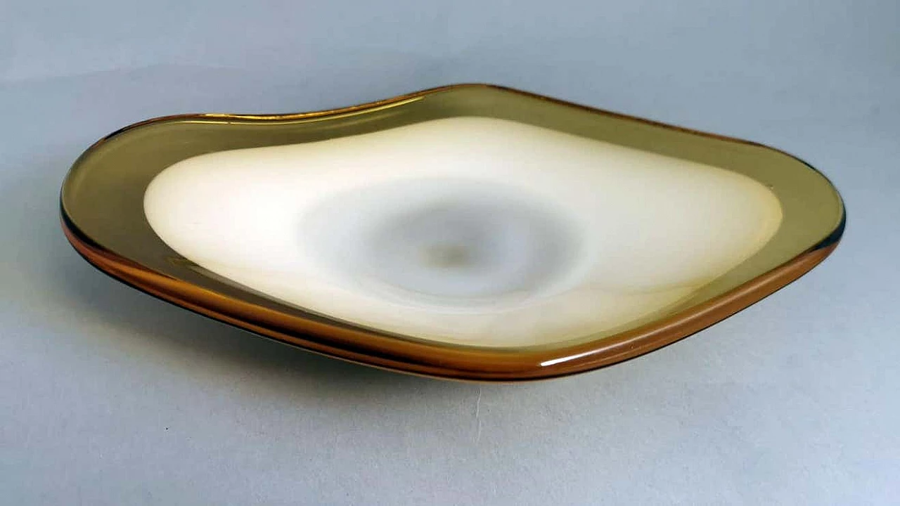 Blown Murano glass tidy tray, 1960s 1