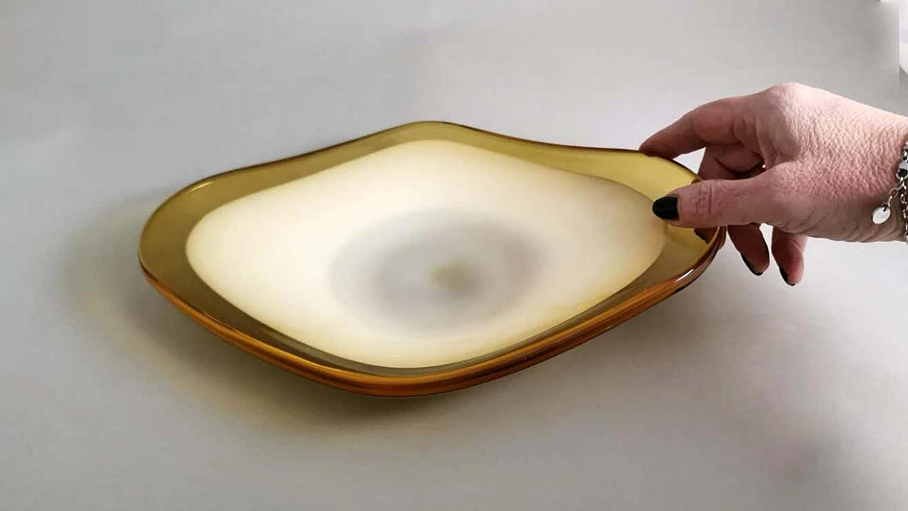 Blown Murano glass tidy tray, 1960s 13