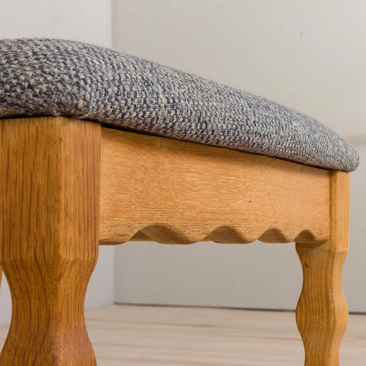 6 Sedie a rasoio in rovere di H. Kjærnulf per EG Kvalitetsmøbler, anni '60 16