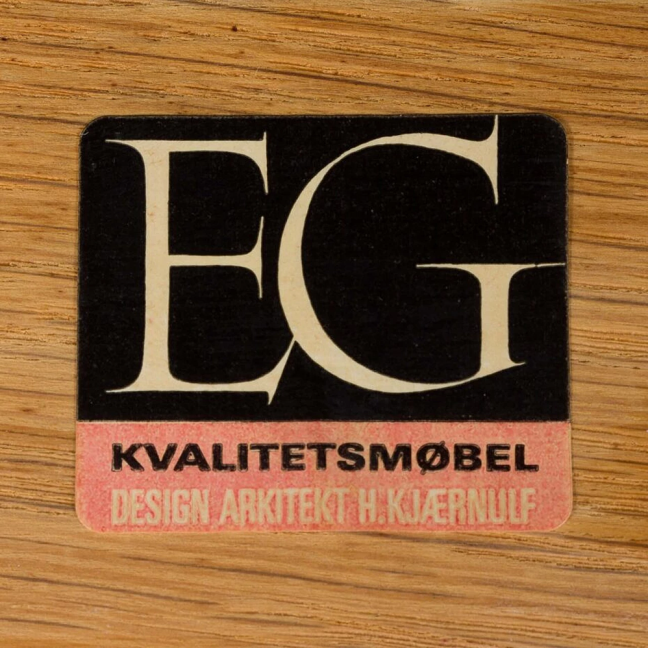 6 Sedie a rasoio in rovere di H. Kjærnulf per EG Kvalitetsmøbler, anni '60 19