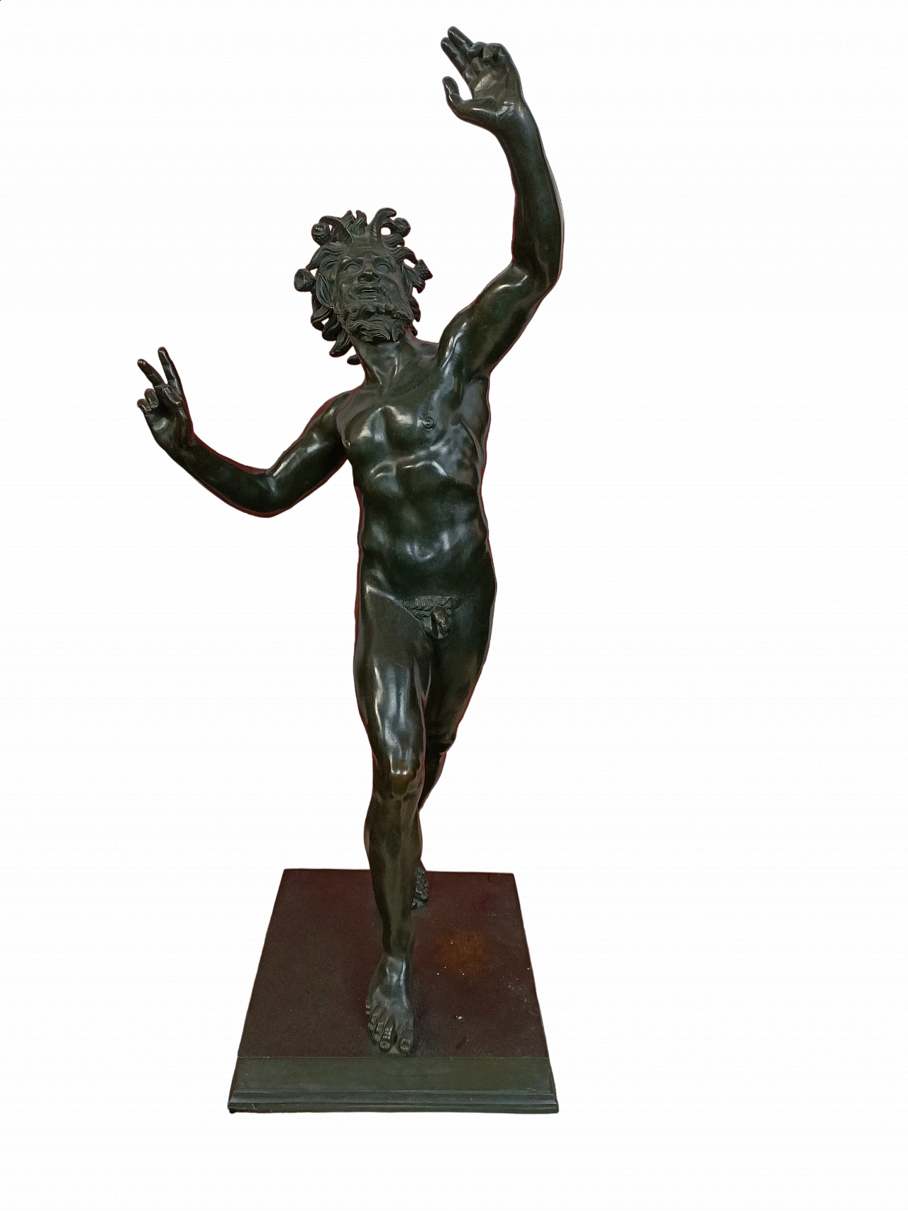 Scultura di satiro in bronzo, seconda metà dell'800 6