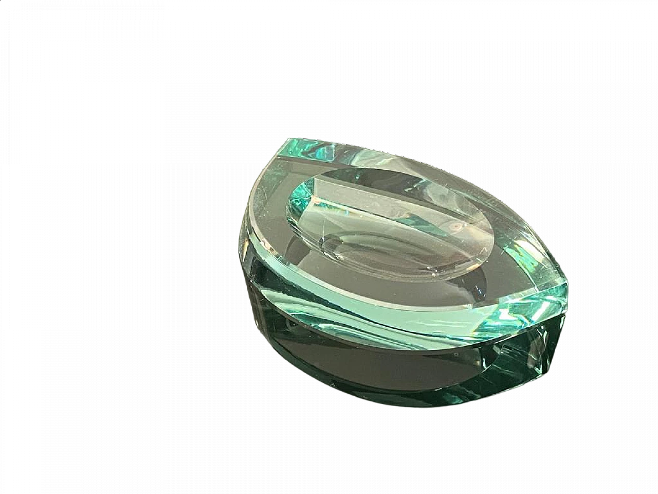 Glass ashtray by Fontana Arte, 1950s 5