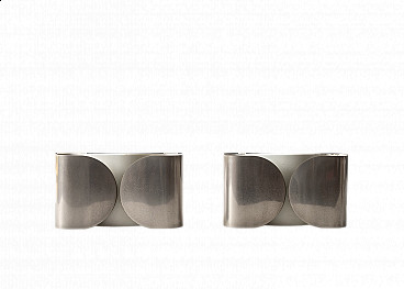 Pair of Foglio wall sconces by Tobia Scarpa for Flos, 1960s