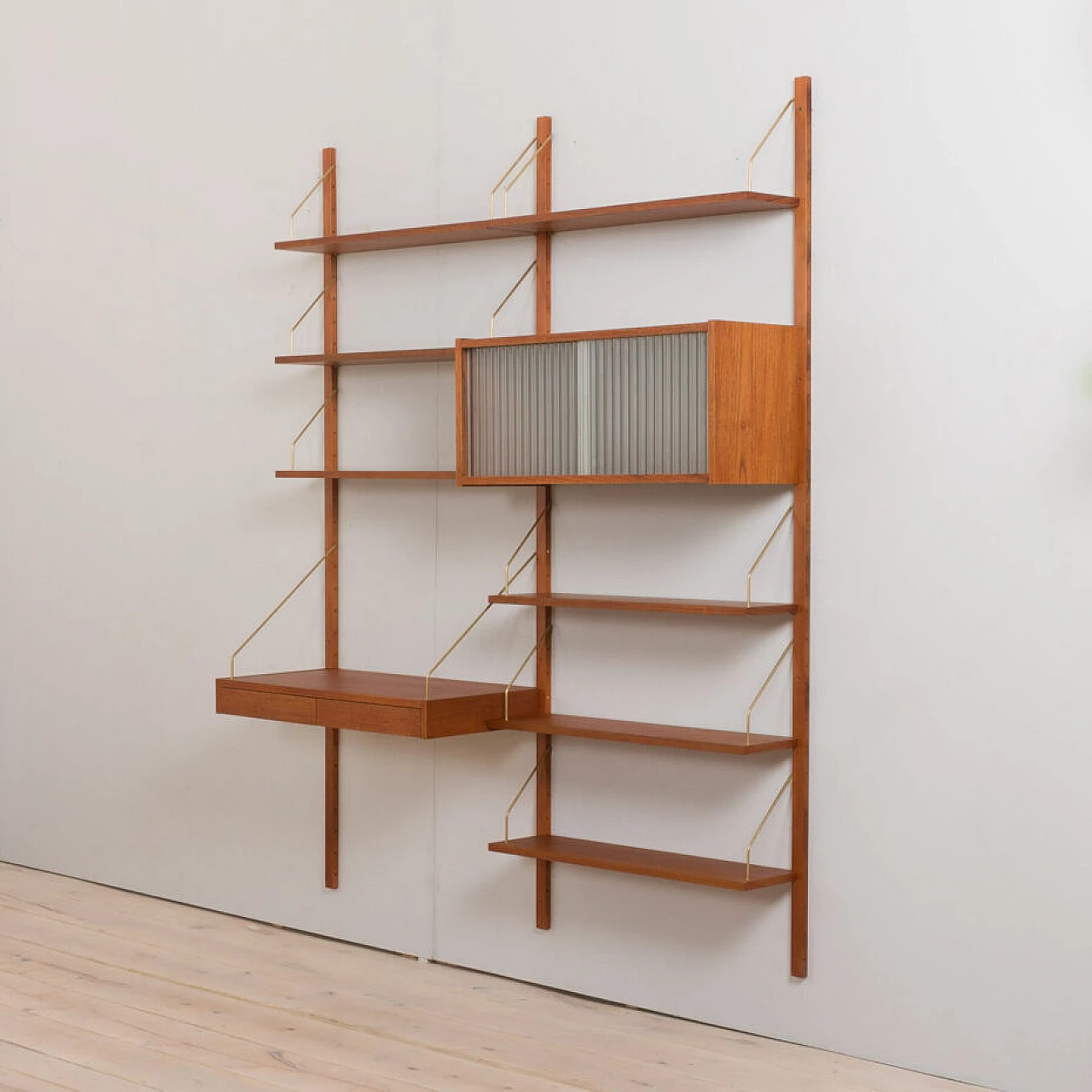 Danish bookcase with desk in the style of Preben Sorensen, 1970s 3