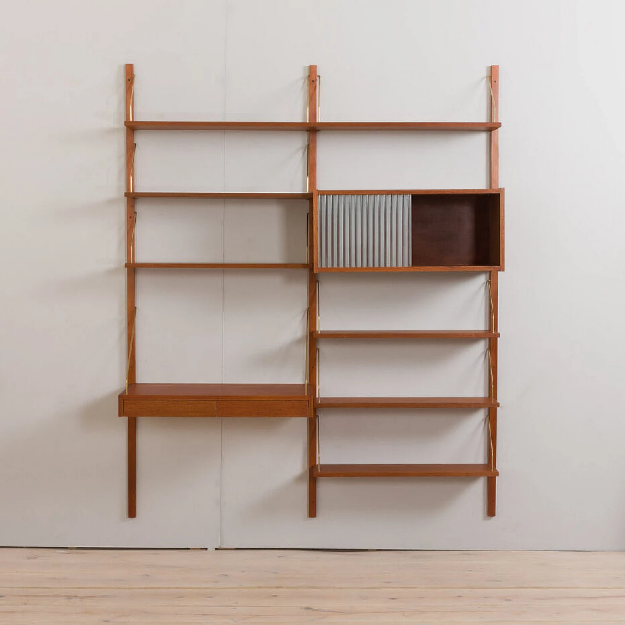 Danish bookcase with desk in the style of Preben Sorensen, 1970s 7