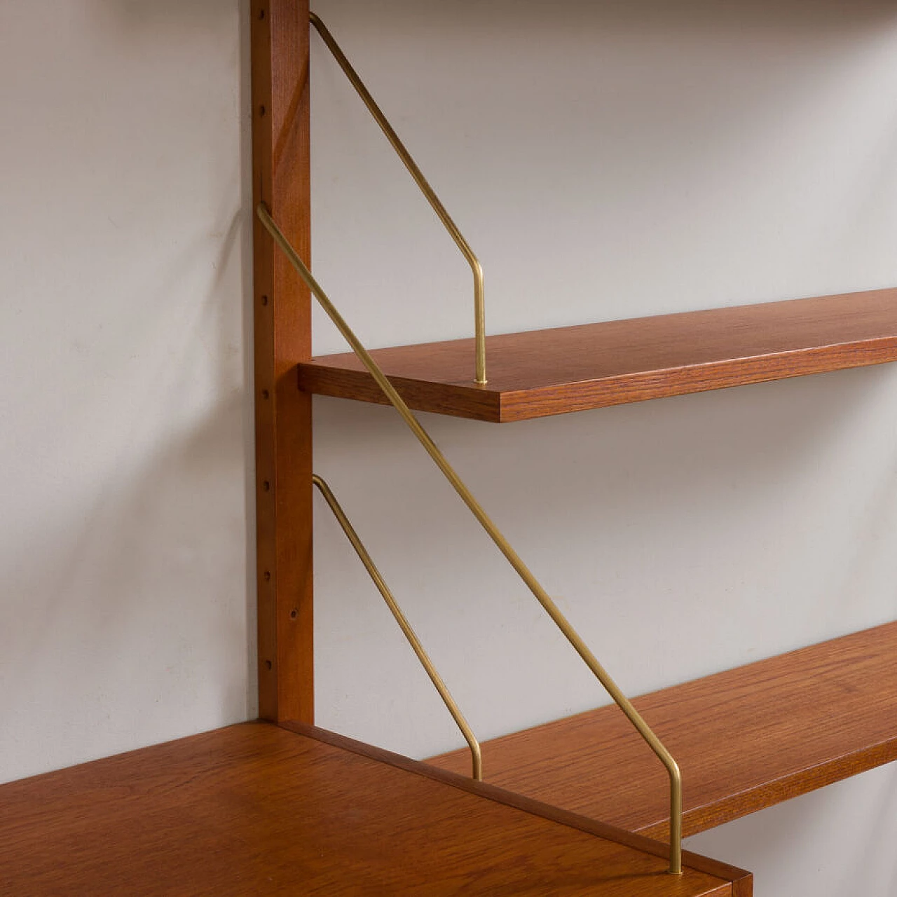 Danish bookcase with desk in the style of Preben Sorensen, 1970s 12