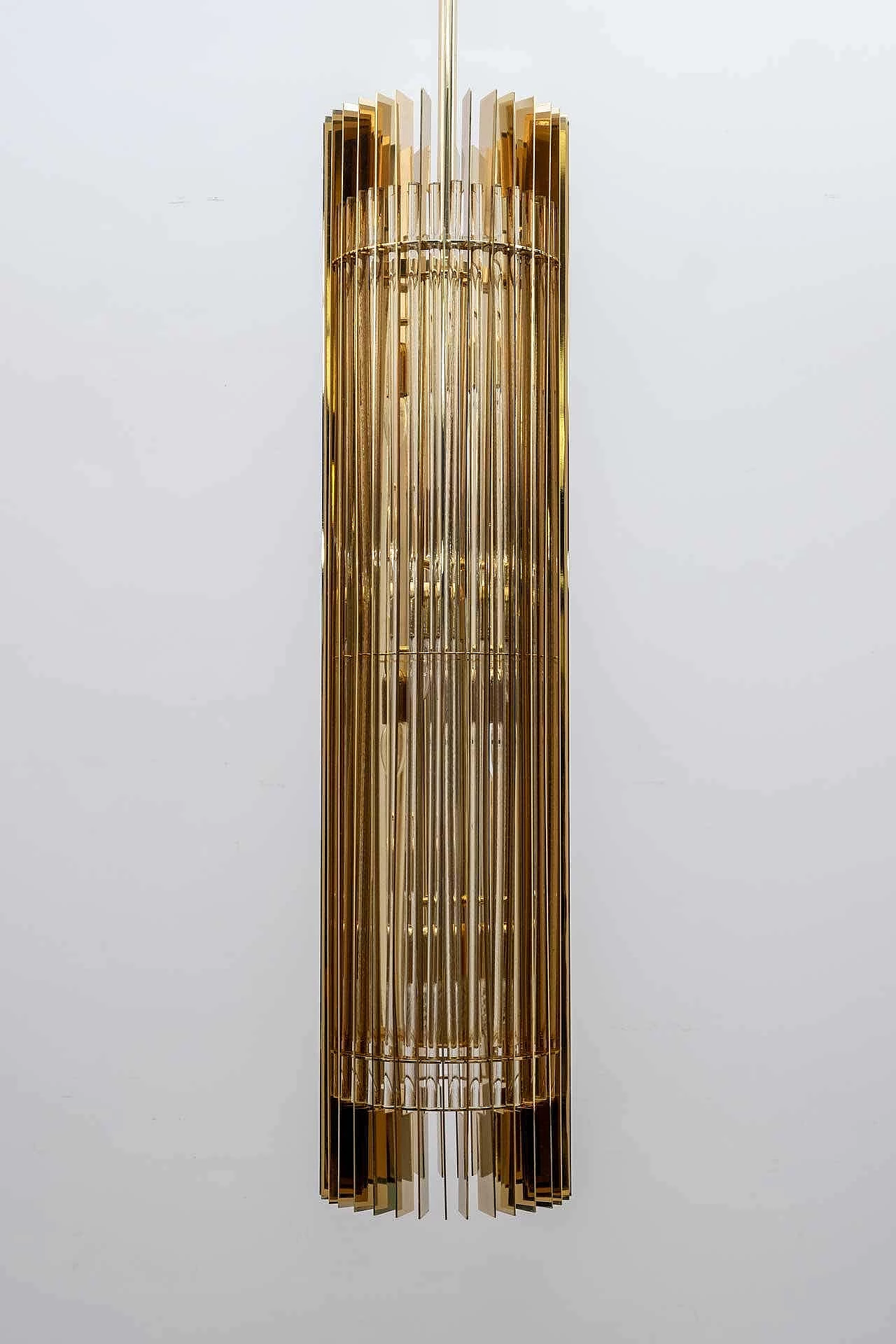 Gucci brass and Murano crystal chandelier by Romani Saccati for Studio Design, 2000s 3