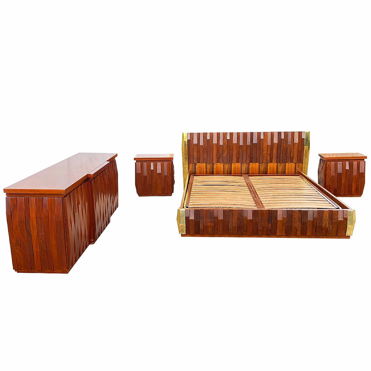 Camera da letto Barium di Luciano Frigerio per Frigerio di Desio, anni '70 1