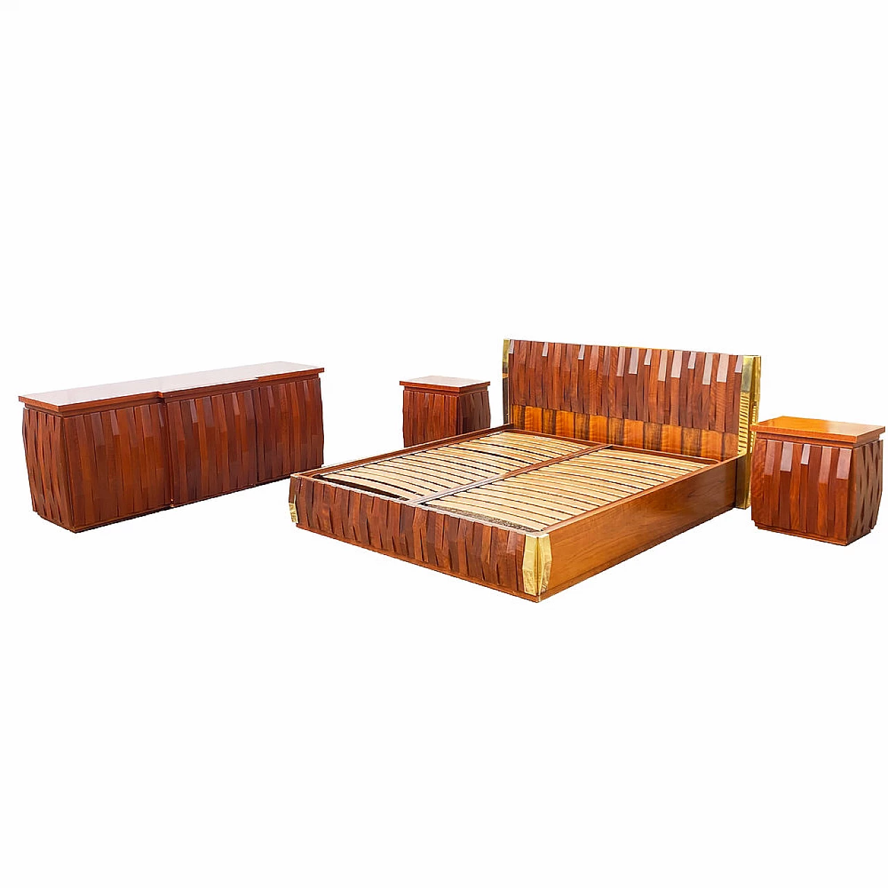 Camera da letto Barium di Luciano Frigerio per Frigerio di Desio, anni '70 2