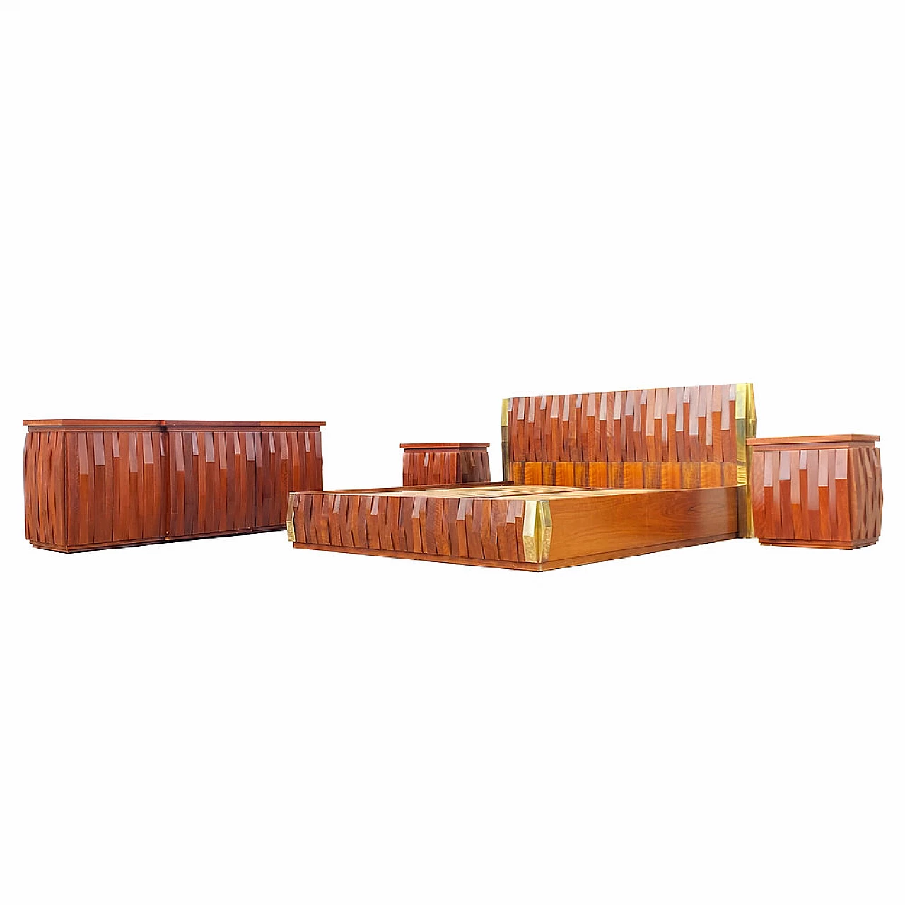 Camera da letto Barium di Luciano Frigerio per Frigerio di Desio, anni '70 8