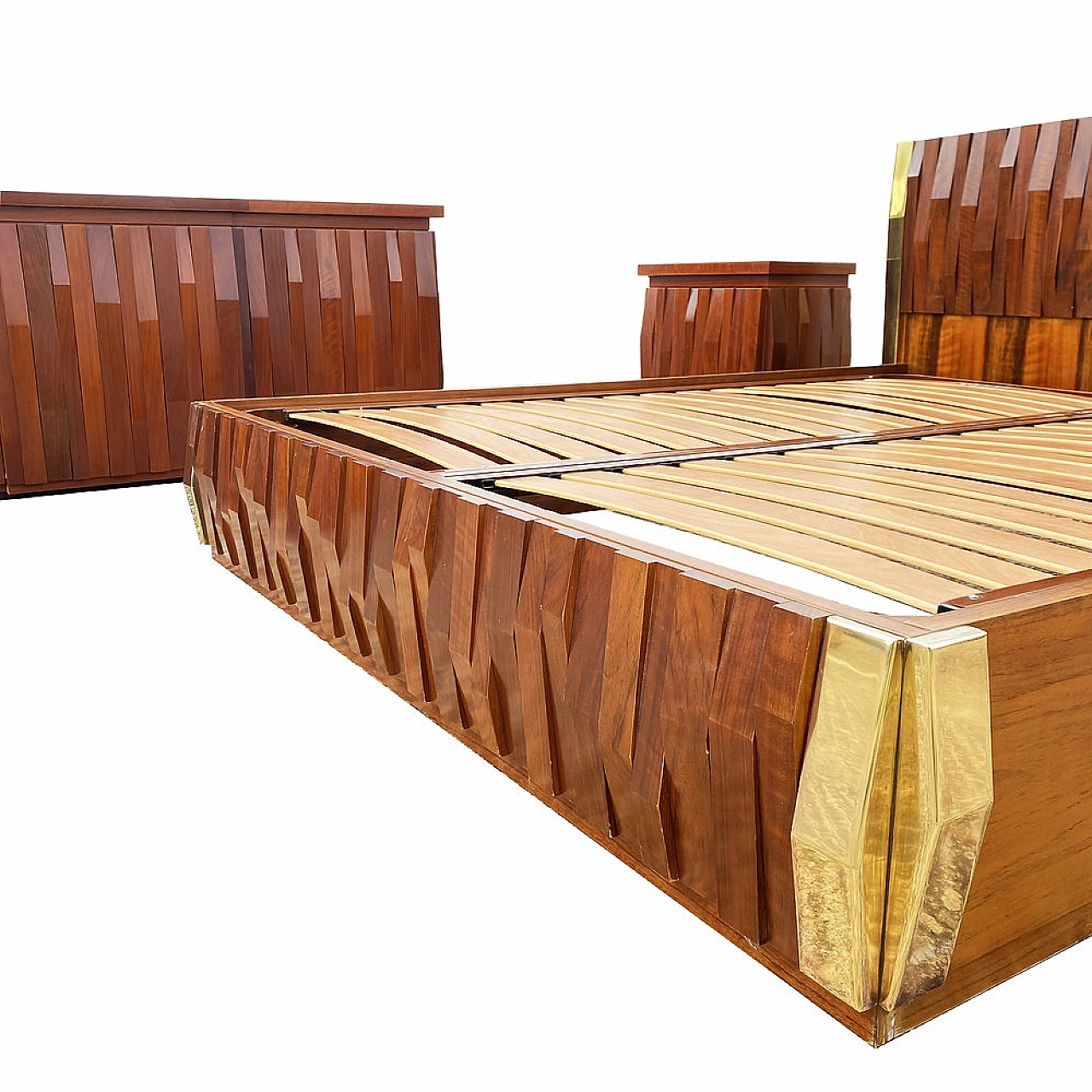 Camera da letto Barium di Luciano Frigerio per Frigerio di Desio, anni '70 10