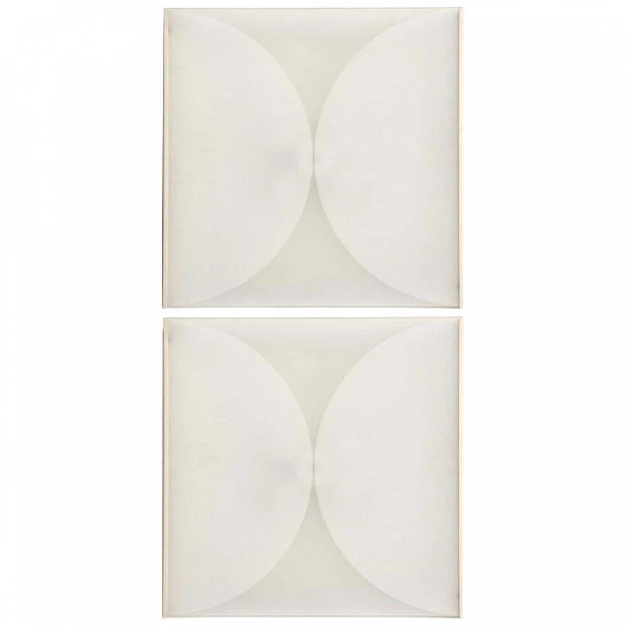 Pair of Clessidra wall sconces by Bobo Piccoli for Fontana Arte, 1970s 1