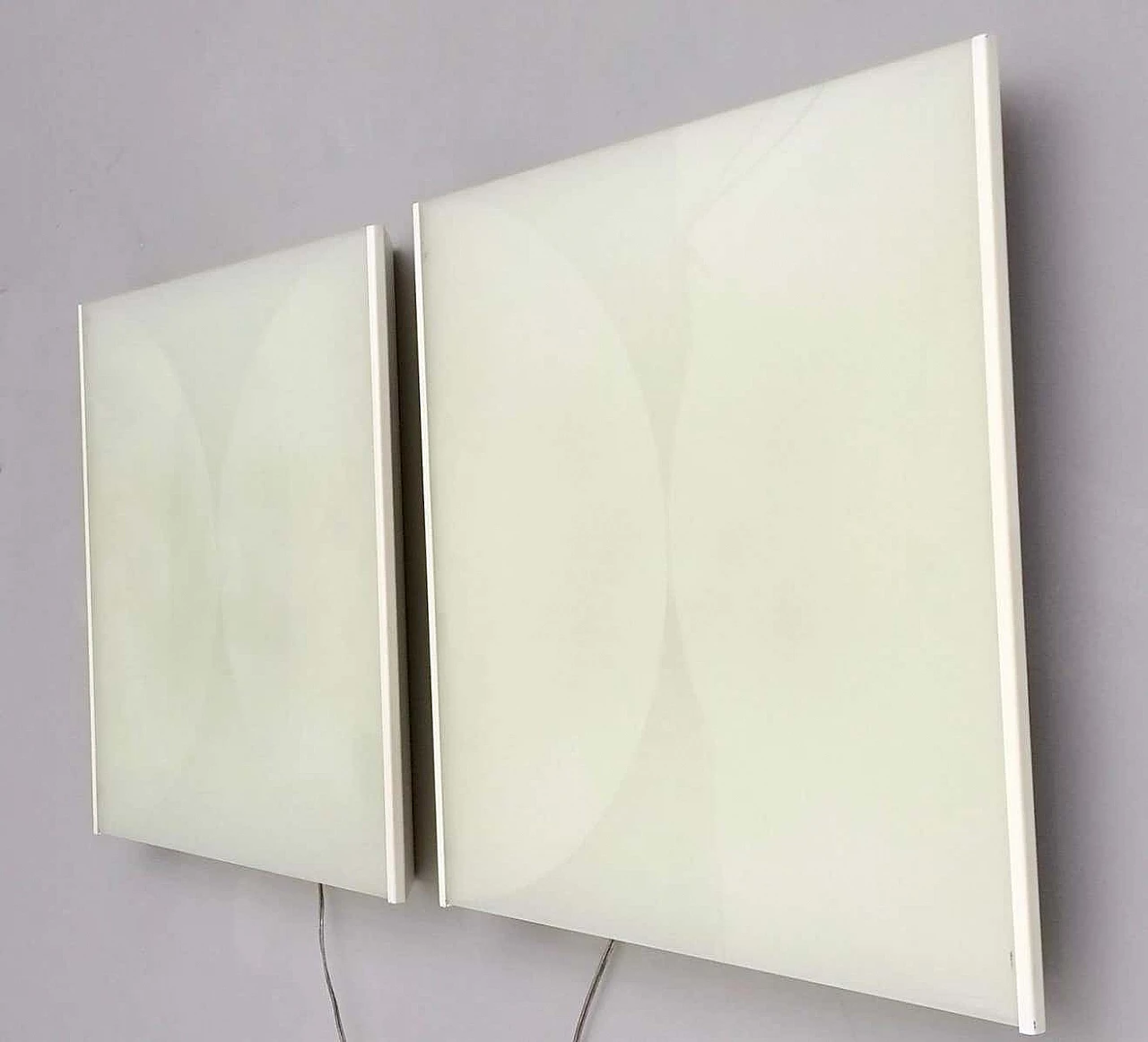 Pair of Clessidra wall sconces by Bobo Piccoli for Fontana Arte, 1970s 6