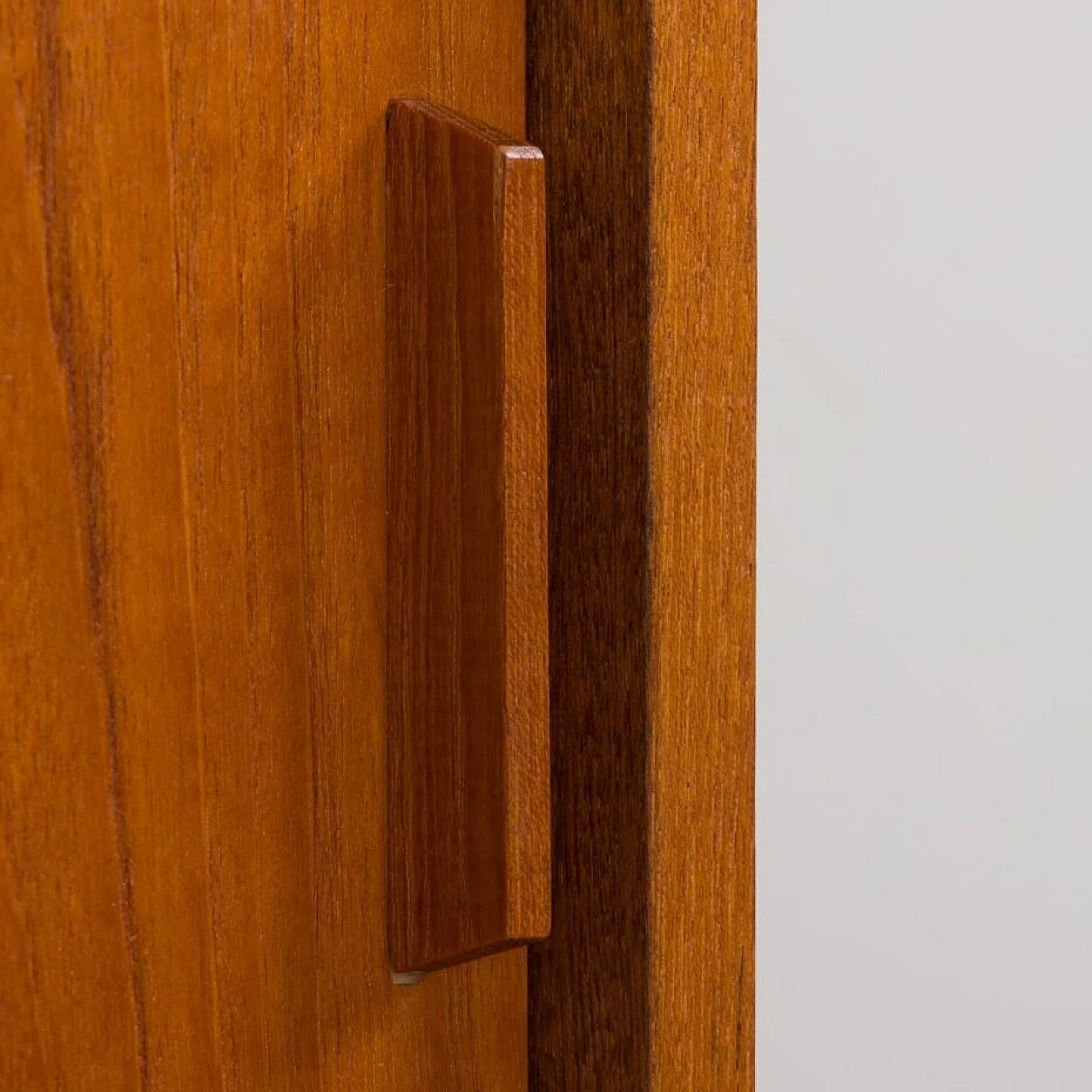 Danish modular teak bookcase with four wall shelves and three cabinets, 1960s 17