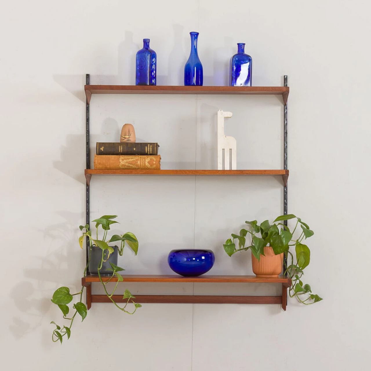 Danish solid teak bookcase by Kai Kristiansen for FM Mobler, 1960s 1