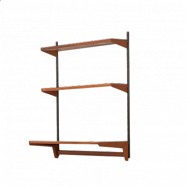 Libreria danese in teak massiccio di Kai Kristiansen per FM Mobler, anni '60