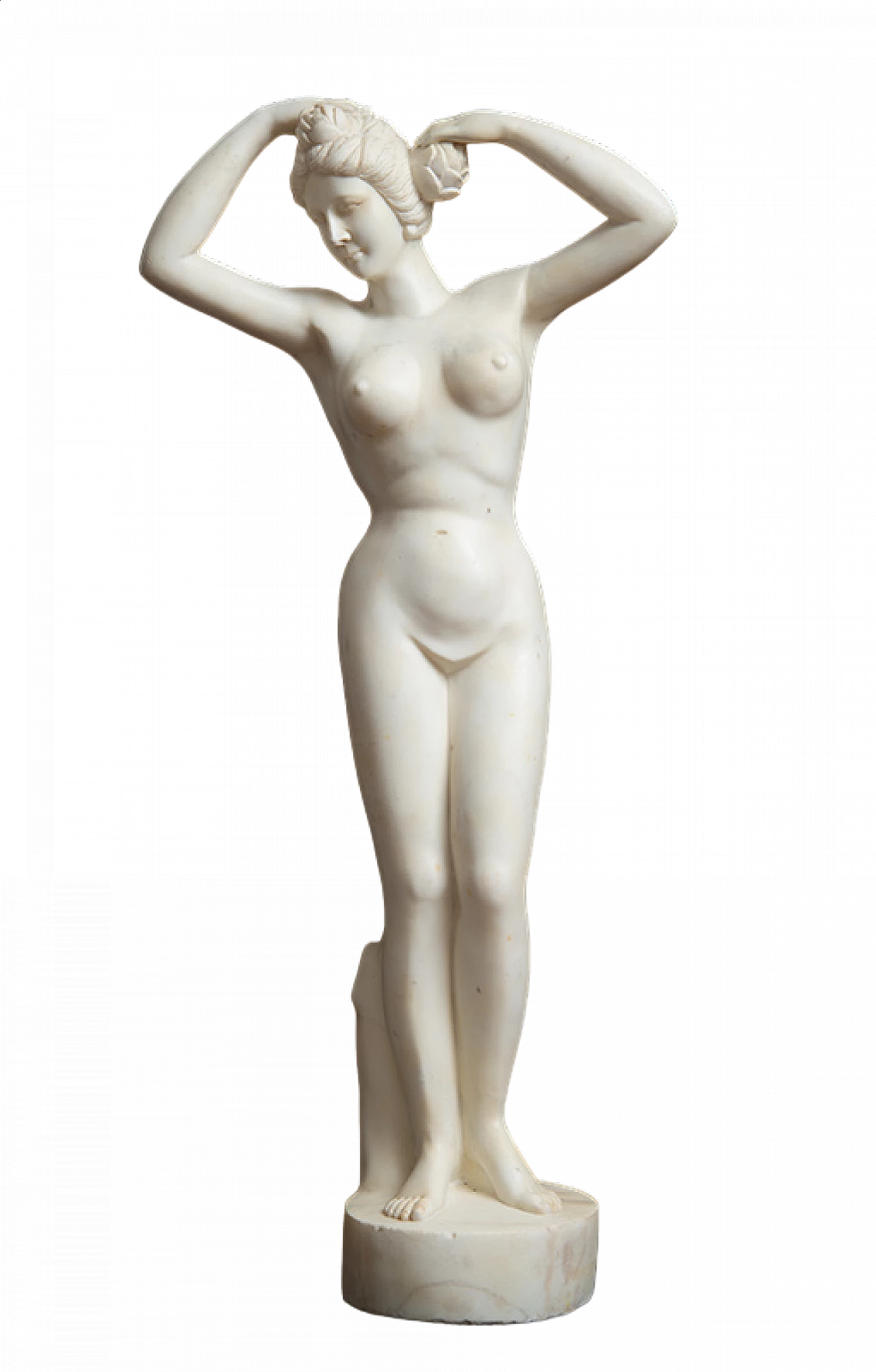 Scultura di figura femminile nuda in marmo bianco, '800 8