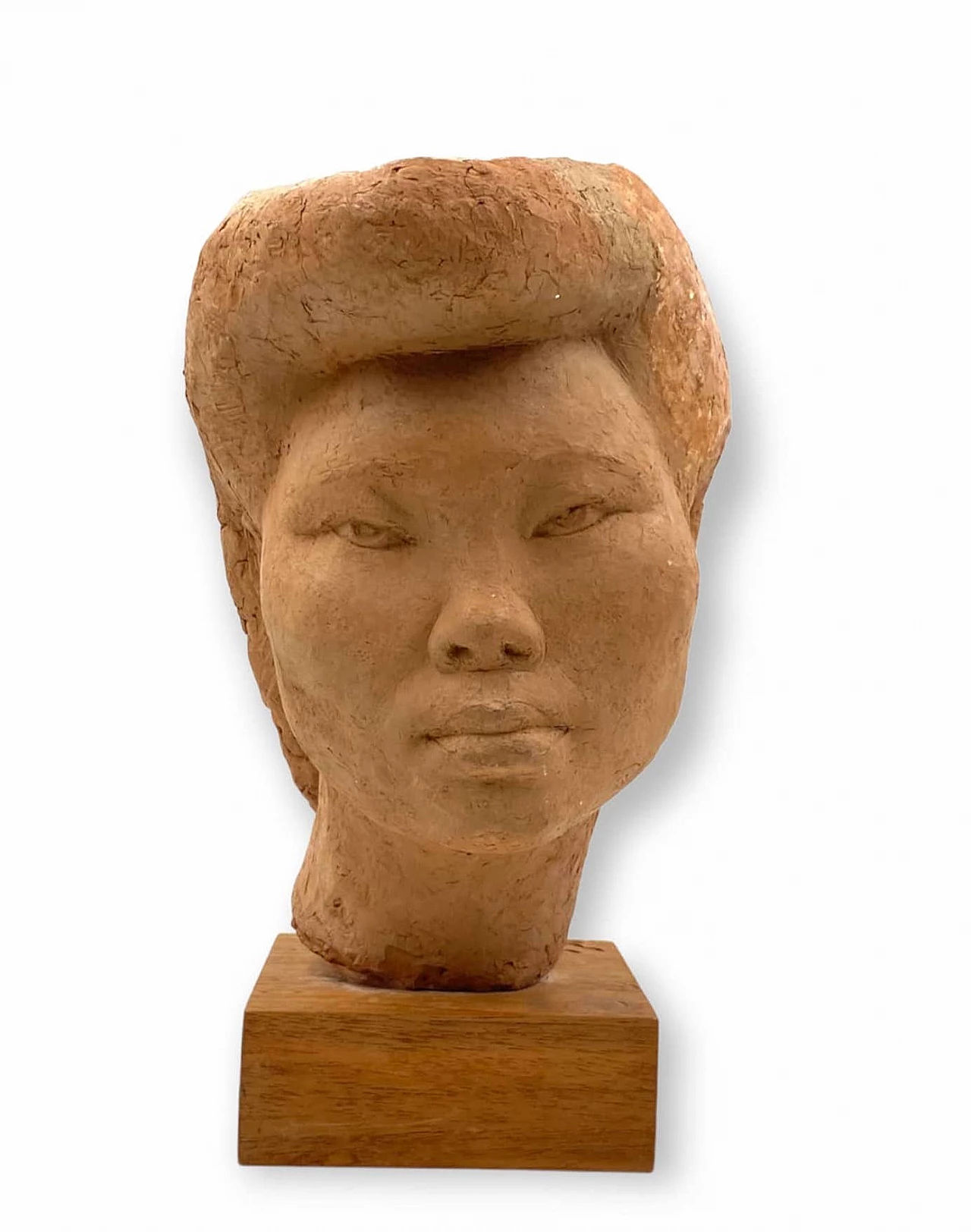 Willy Gordon, Akito girl's head, terracotta sculpture, 1940s 8