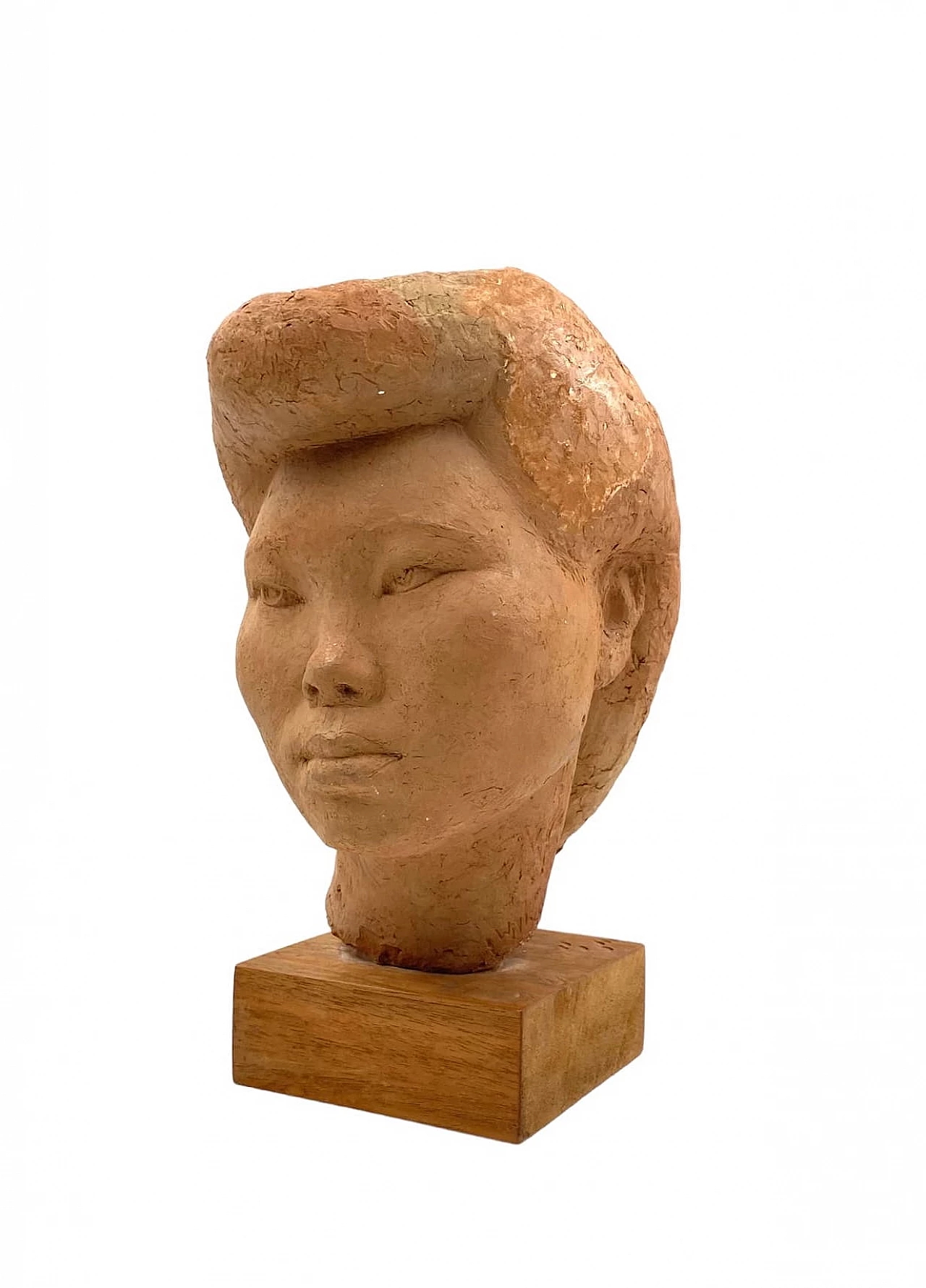 Willy Gordon, Akito girl's head, terracotta sculpture, 1940s 9