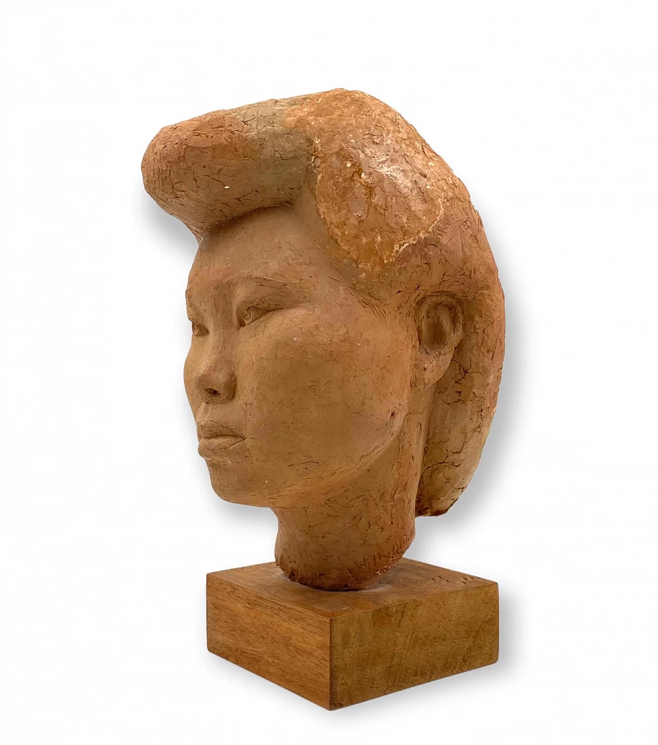 Willy Gordon, Akito girl's head, terracotta sculpture, 1940s 10