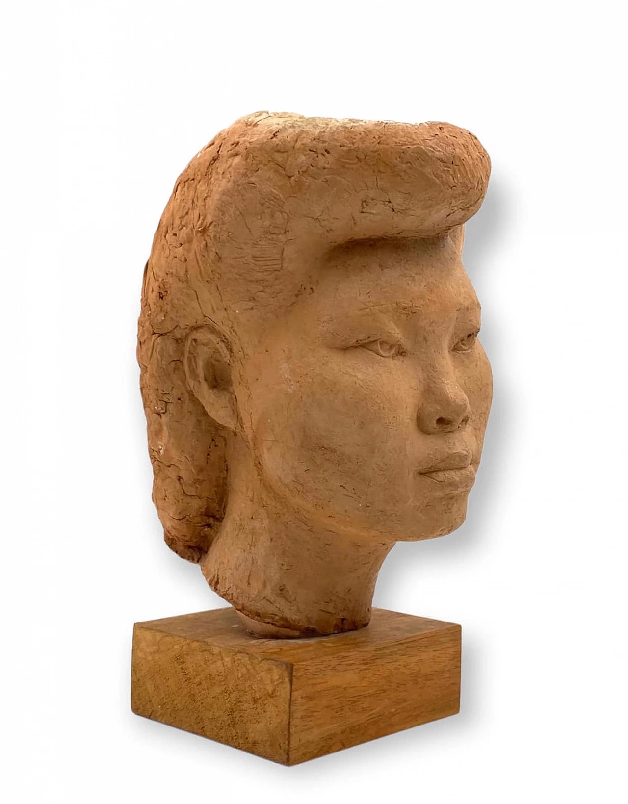 Willy Gordon, testa di ragazza Akito, scultura in terracotta, anni '40 17