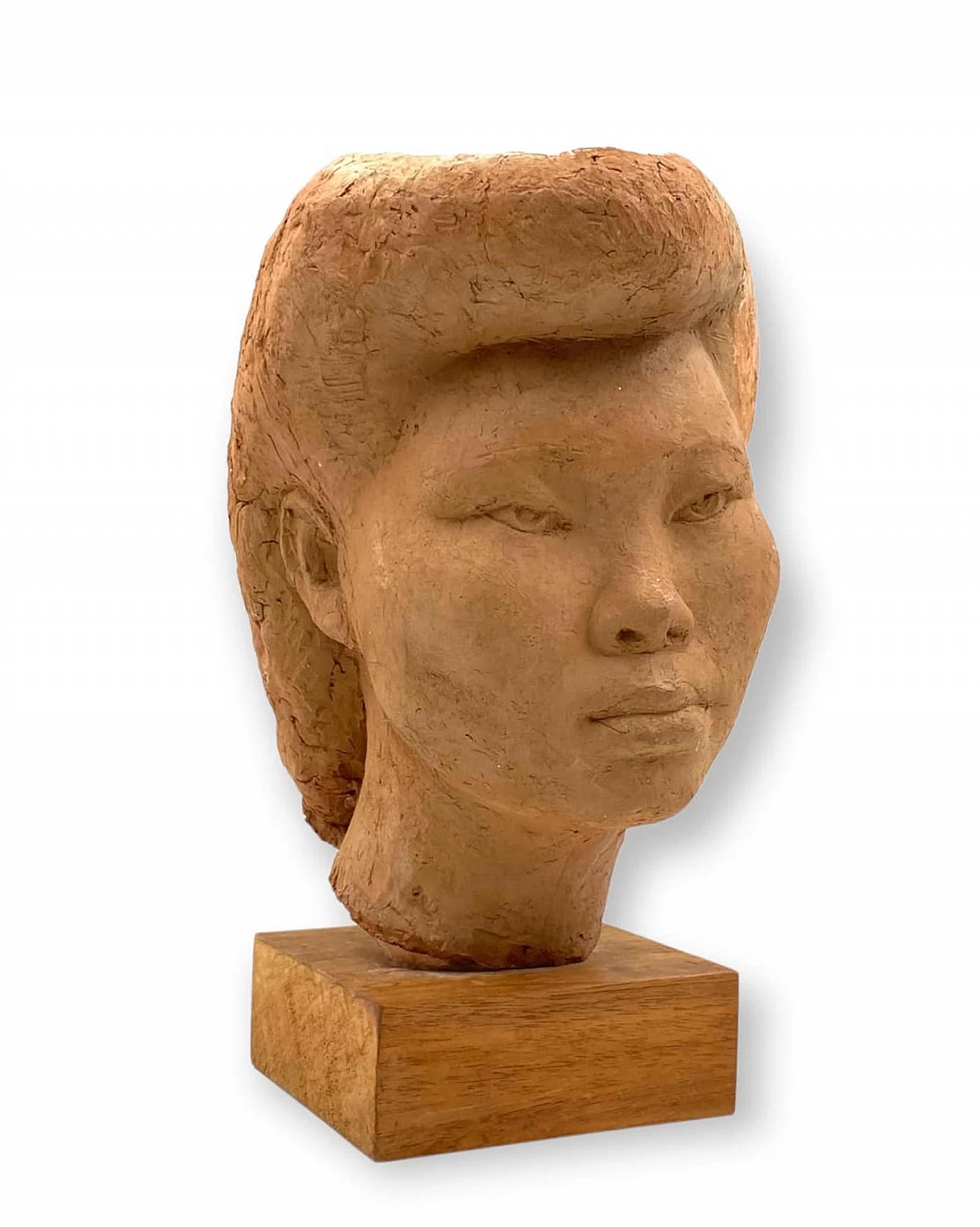 Willy Gordon, testa di ragazza Akito, scultura in terracotta, anni '40 18