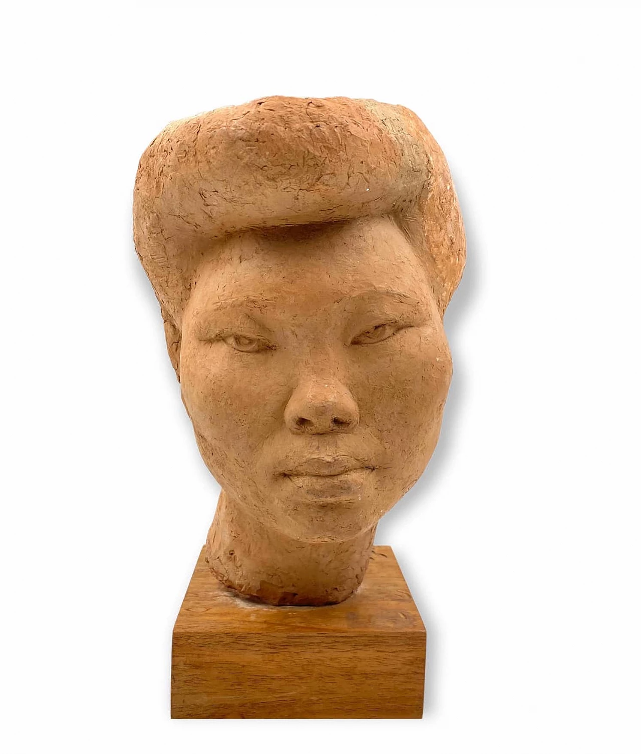 Willy Gordon, Akito girl's head, terracotta sculpture, 1940s 19