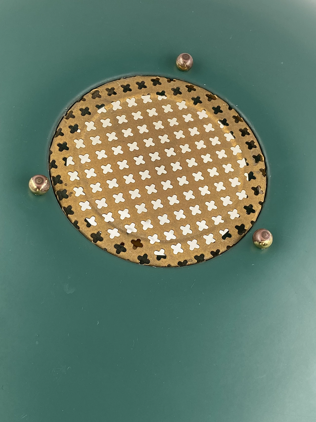 Lucite, metal and brass table lamp, 1960s 7