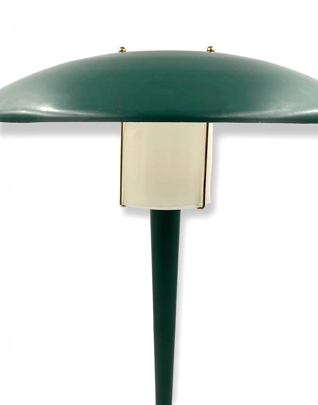 Lucite, metal and brass table lamp, 1960s 8