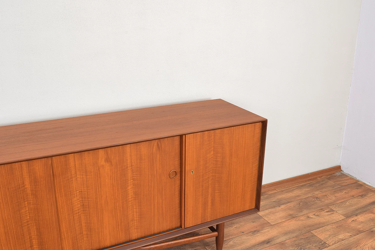 Danish teak sideboard with drawers and doors, 1960s 14