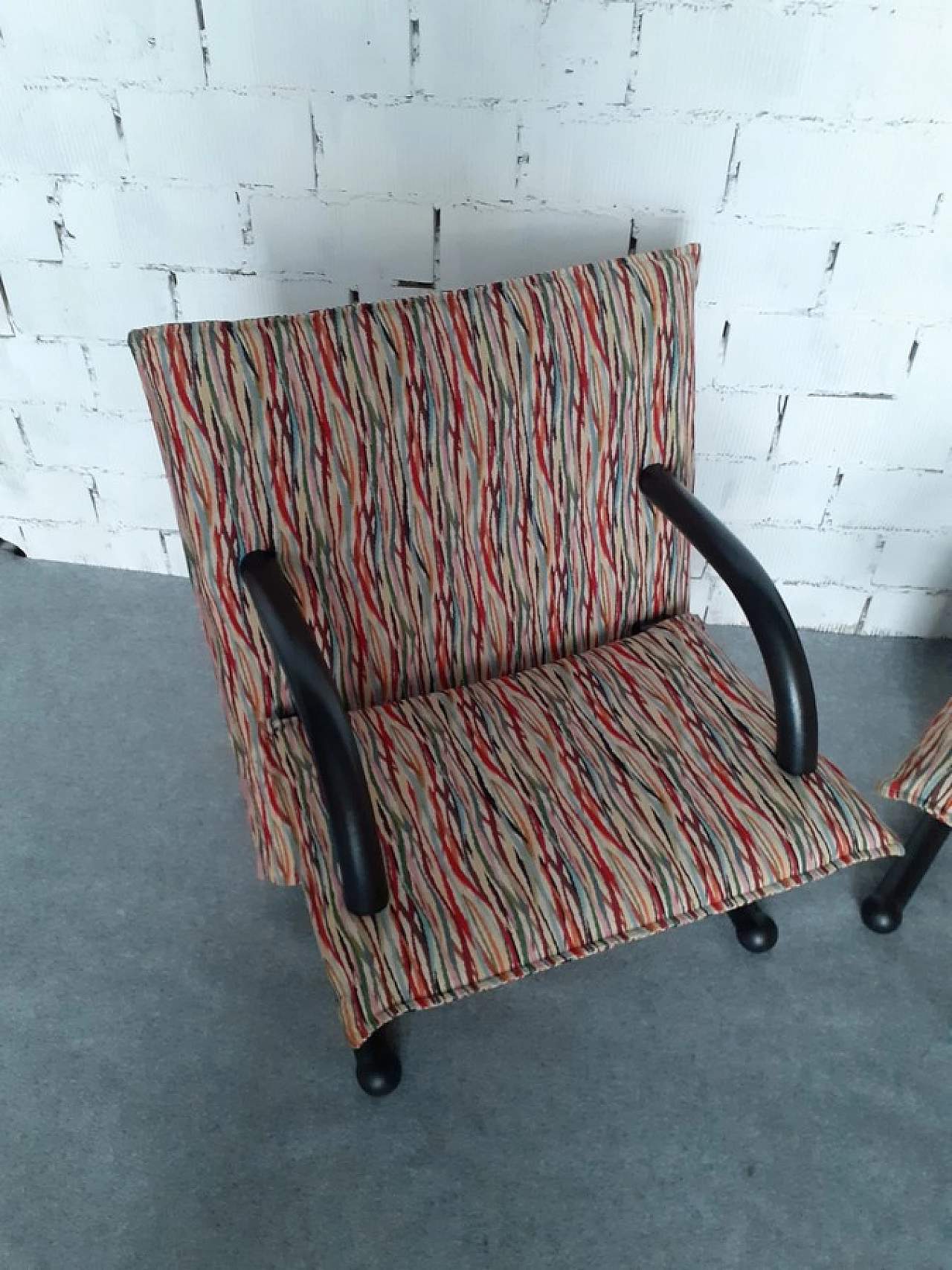 Pair of T-Line armchairs by Burkhard Vogtherr for Arflex, 1980s 8