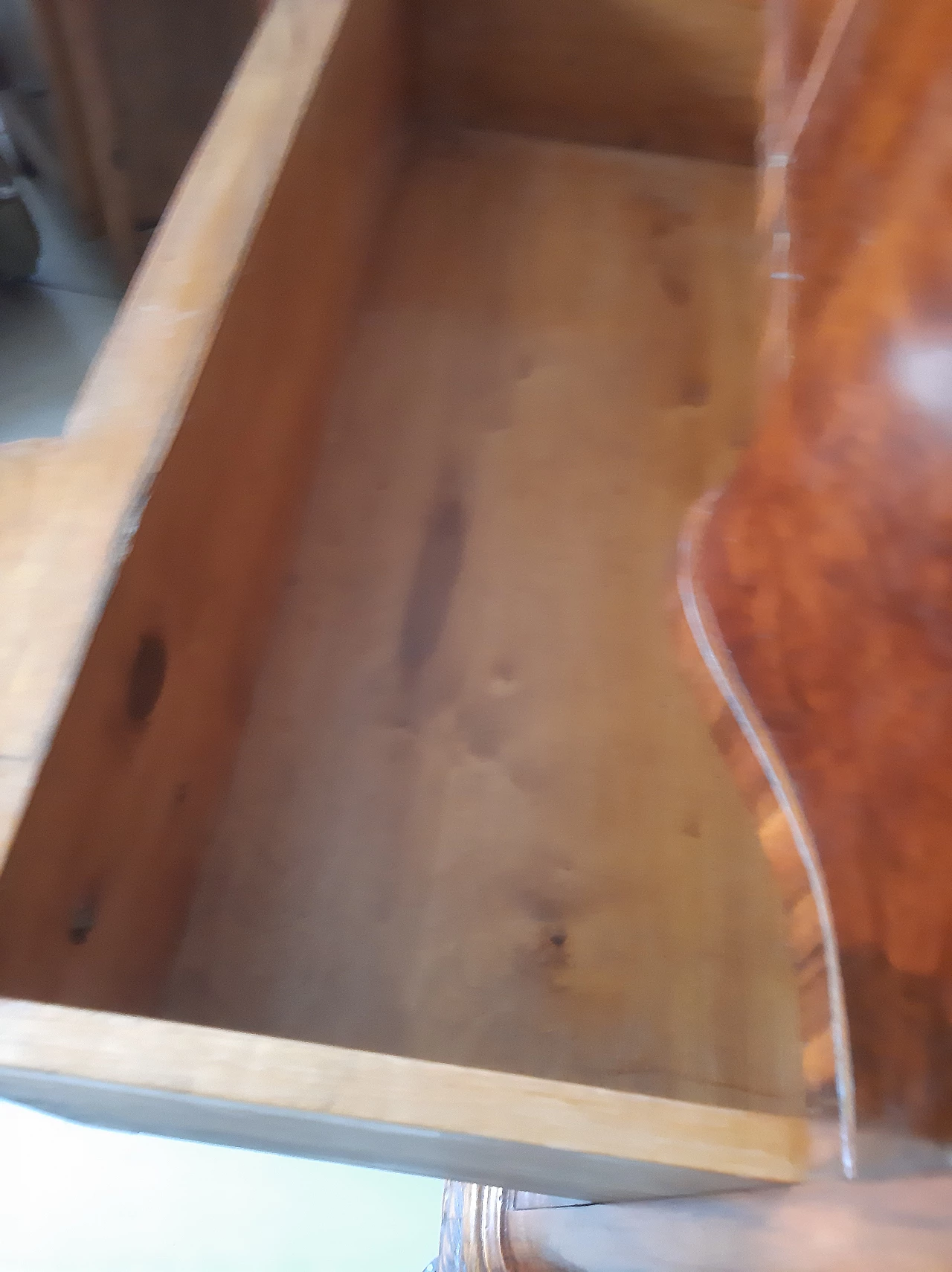 Walnut-root sideboard with marble top, 1950s 5