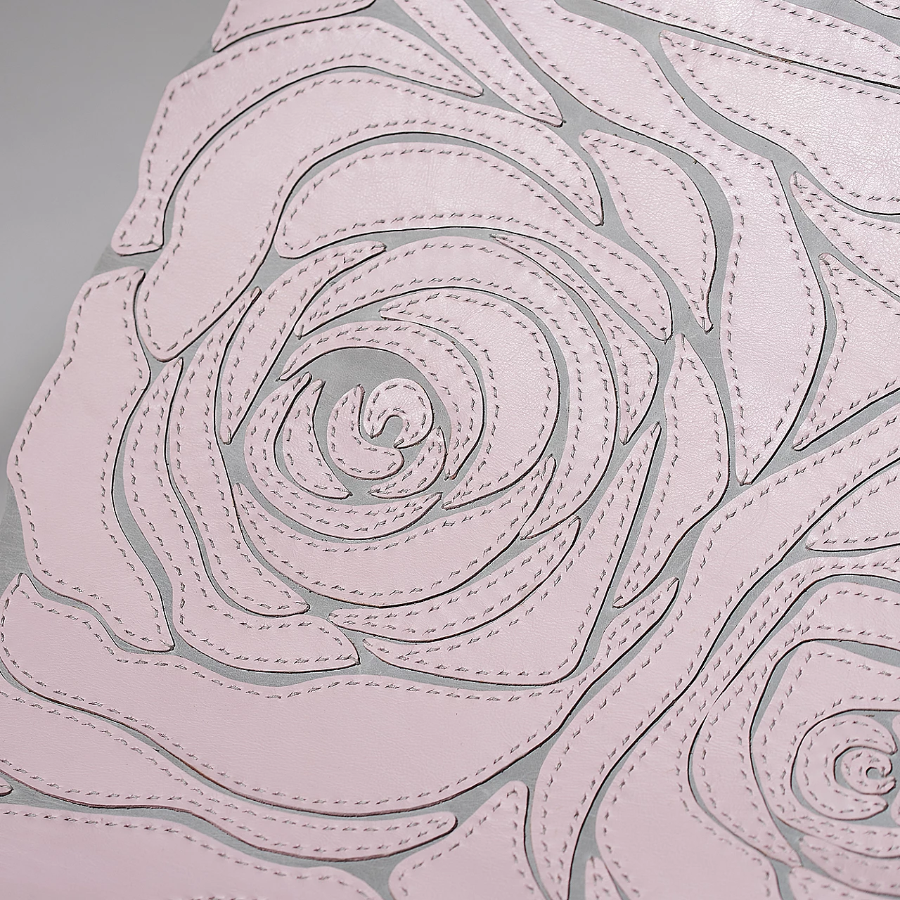 Pink Rose real leather hanging chair 3