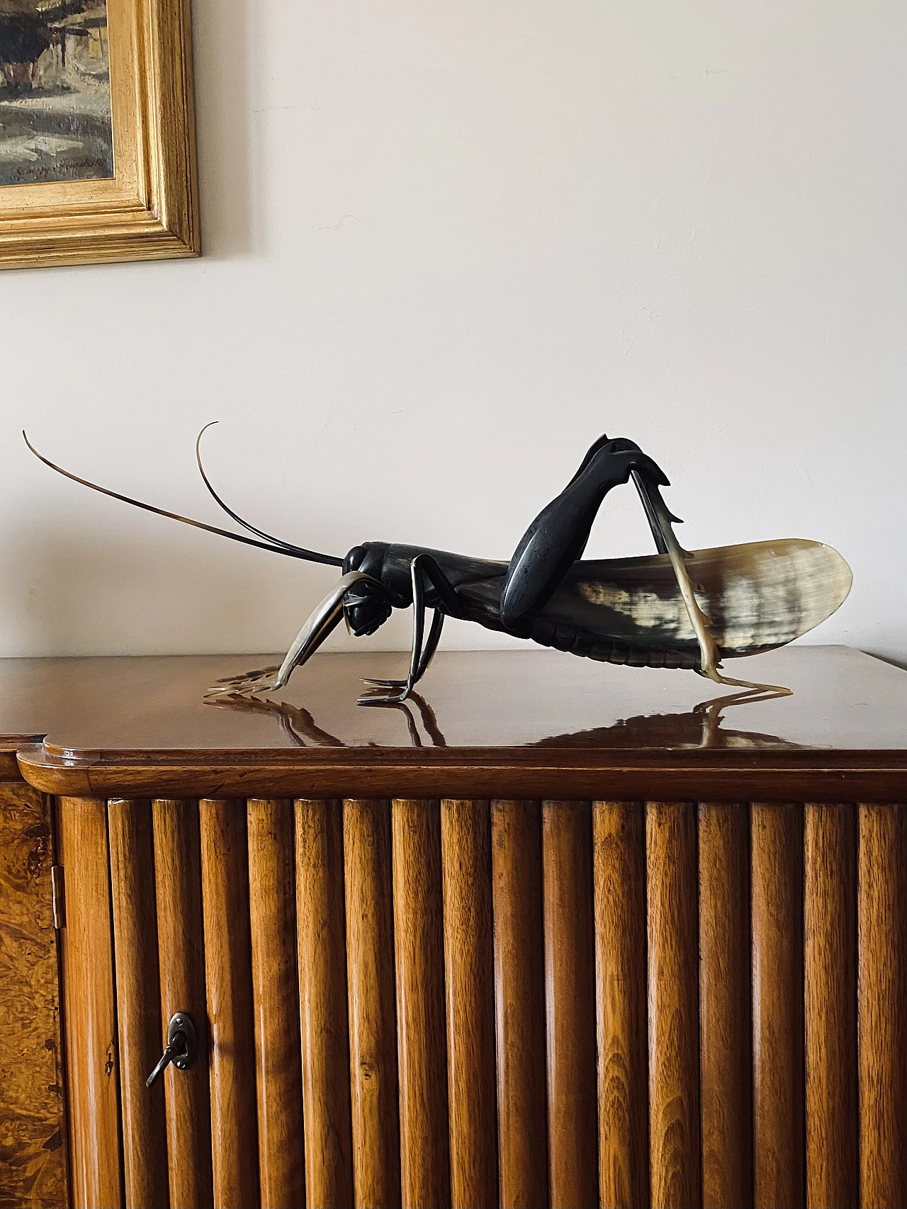 Horn grasshopper sculpture, 1960s 2