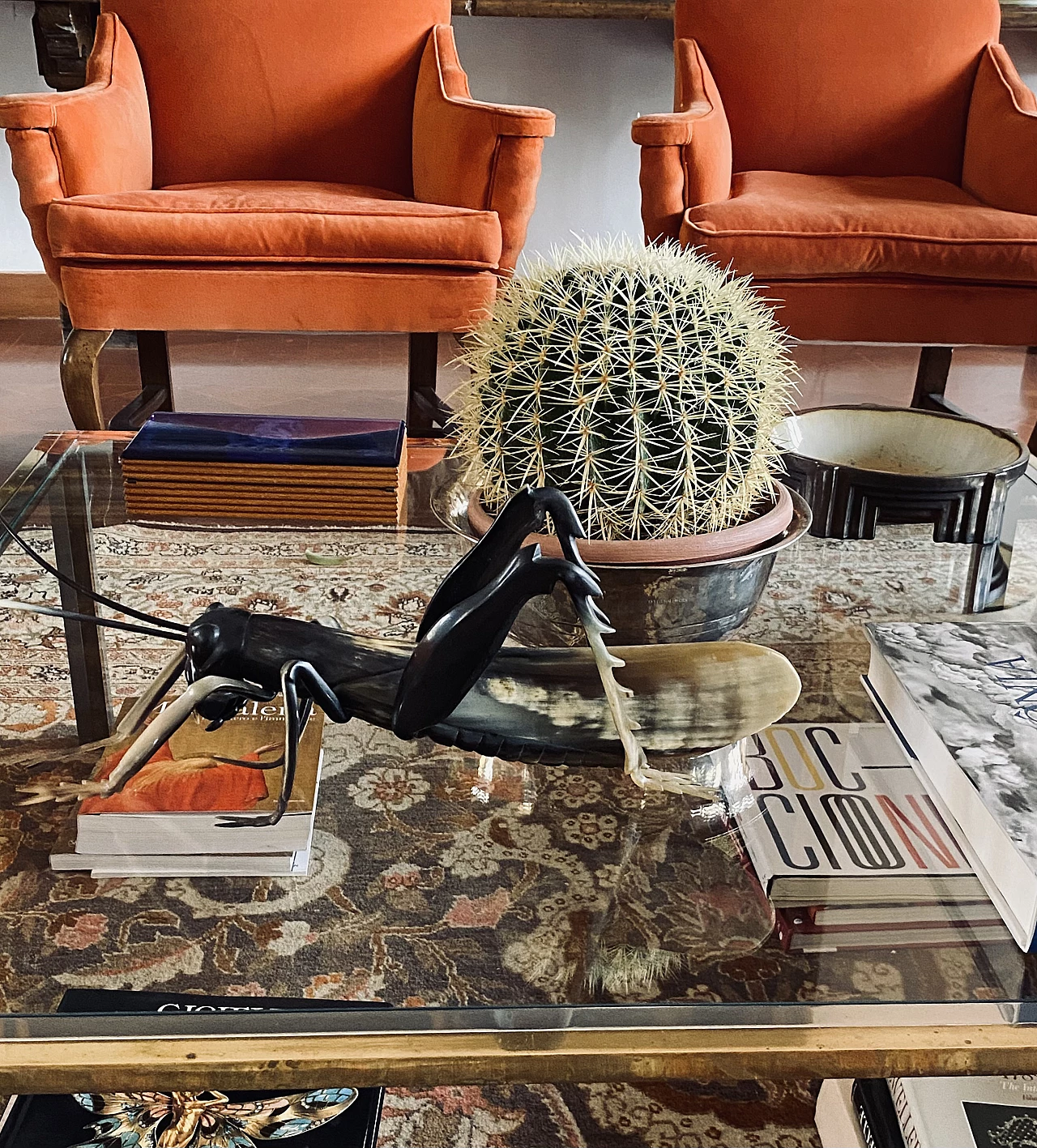 Horn grasshopper sculpture, 1960s 4