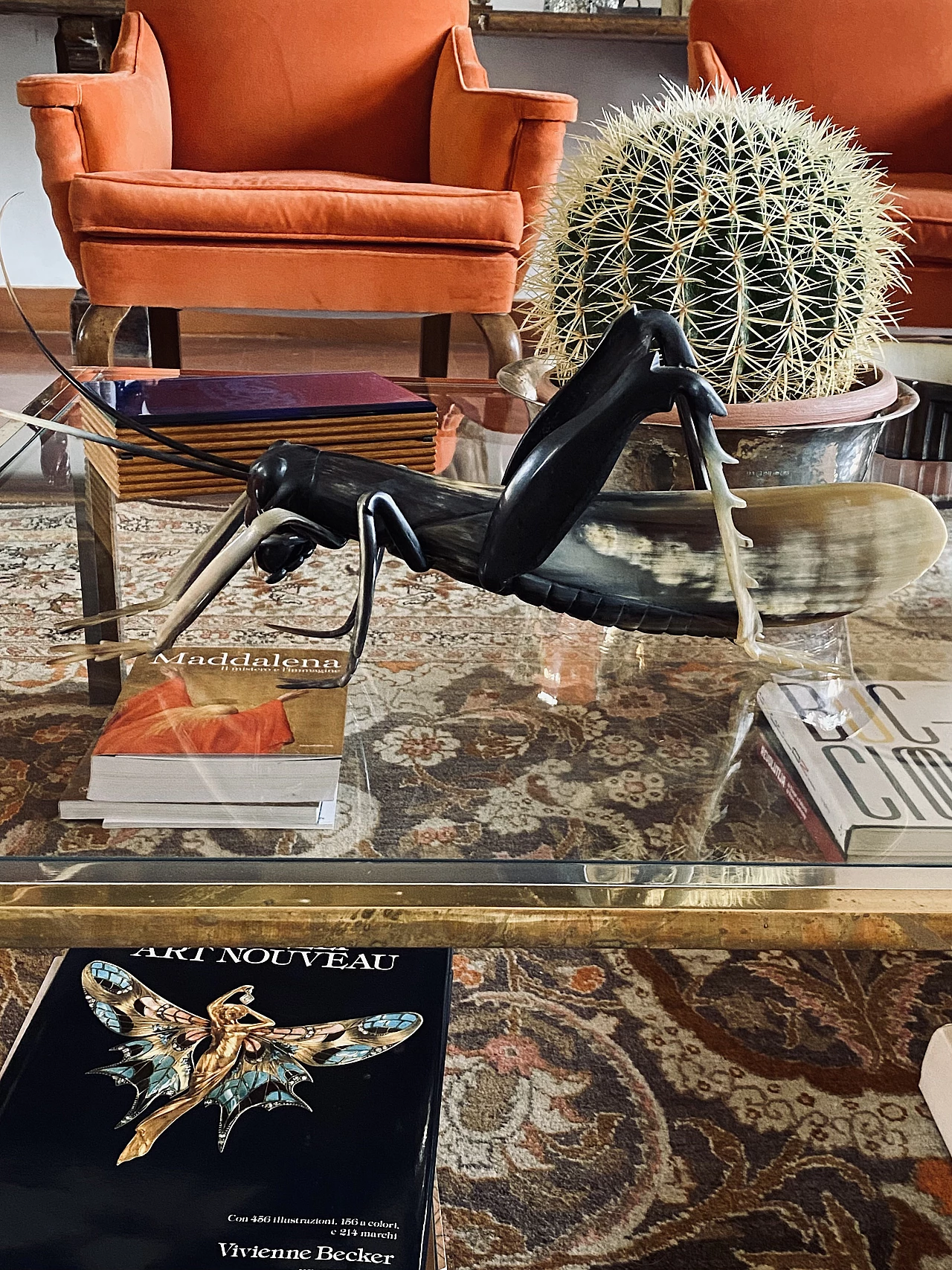 Horn grasshopper sculpture, 1960s 5