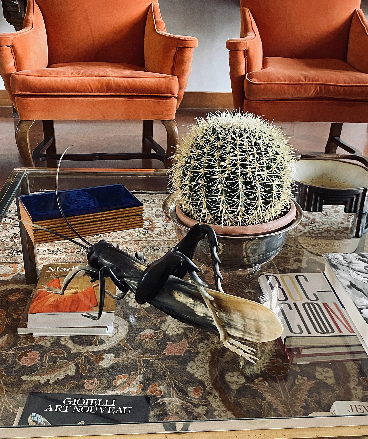 Horn grasshopper sculpture, 1960s 7