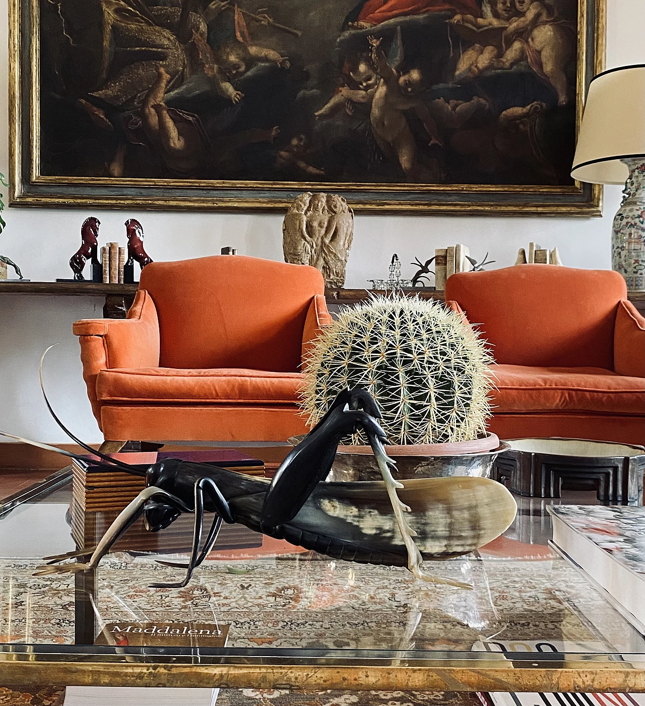 Horn grasshopper sculpture, 1960s 9